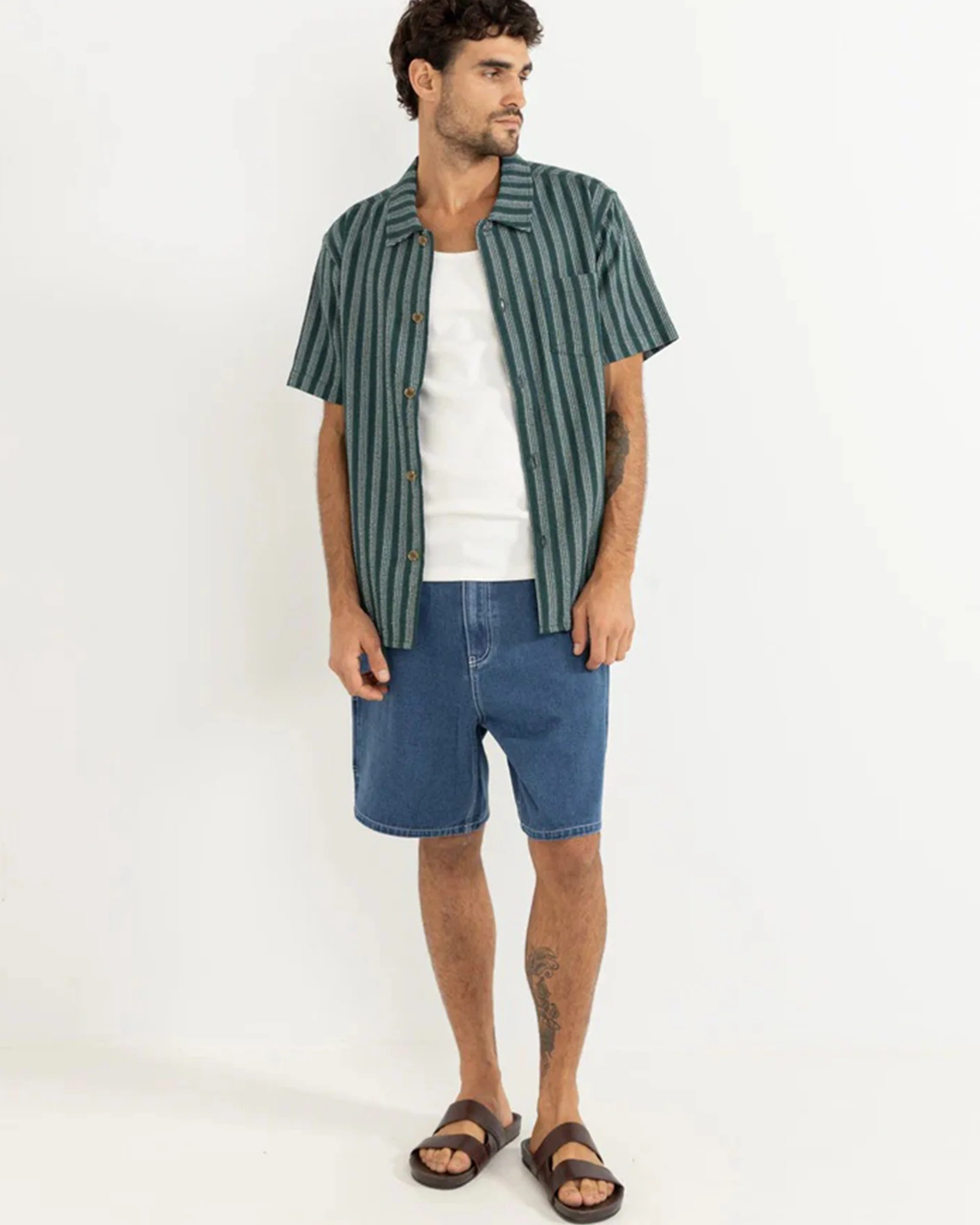 Toby Denim Short - Dark Blue Wash - Image 5