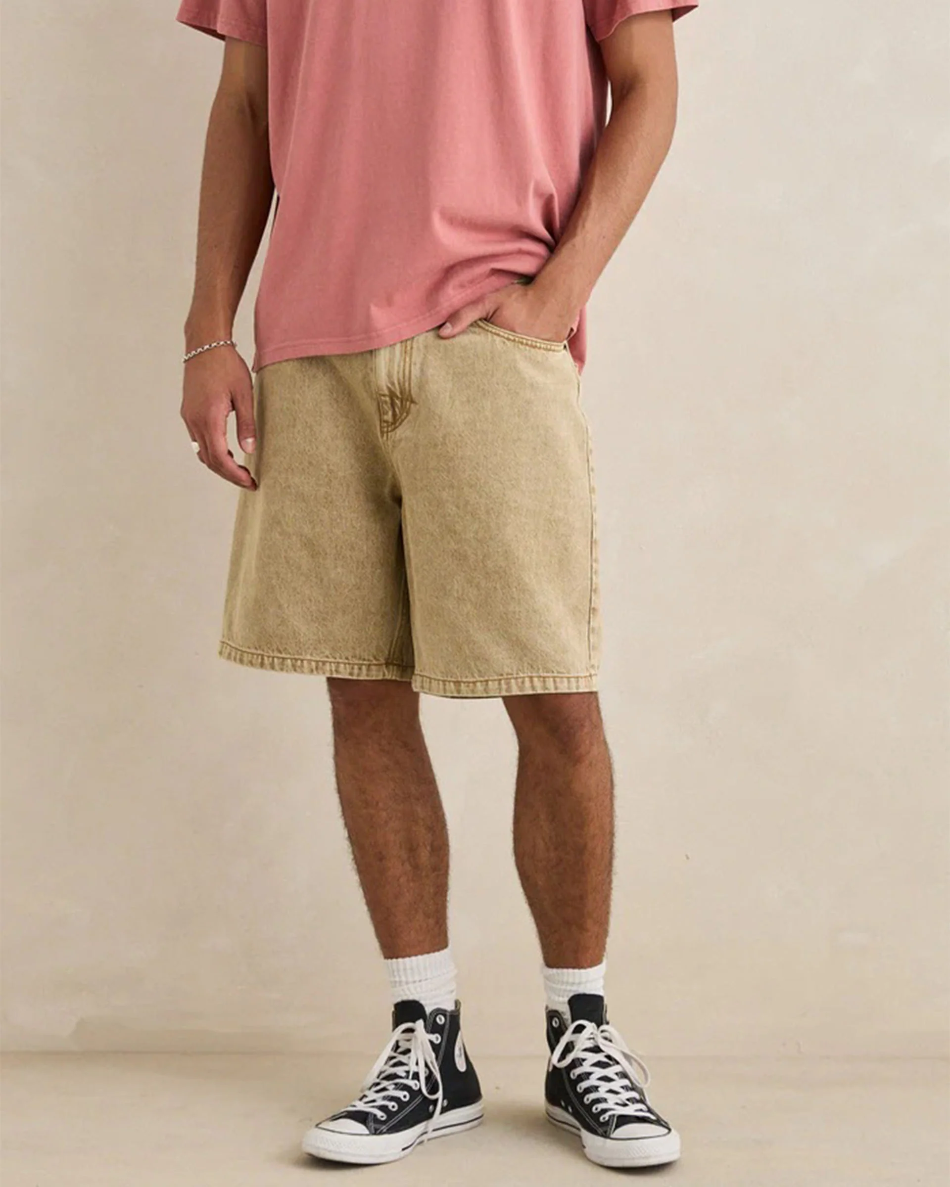 Toby Denim Short - Sand - Image 5