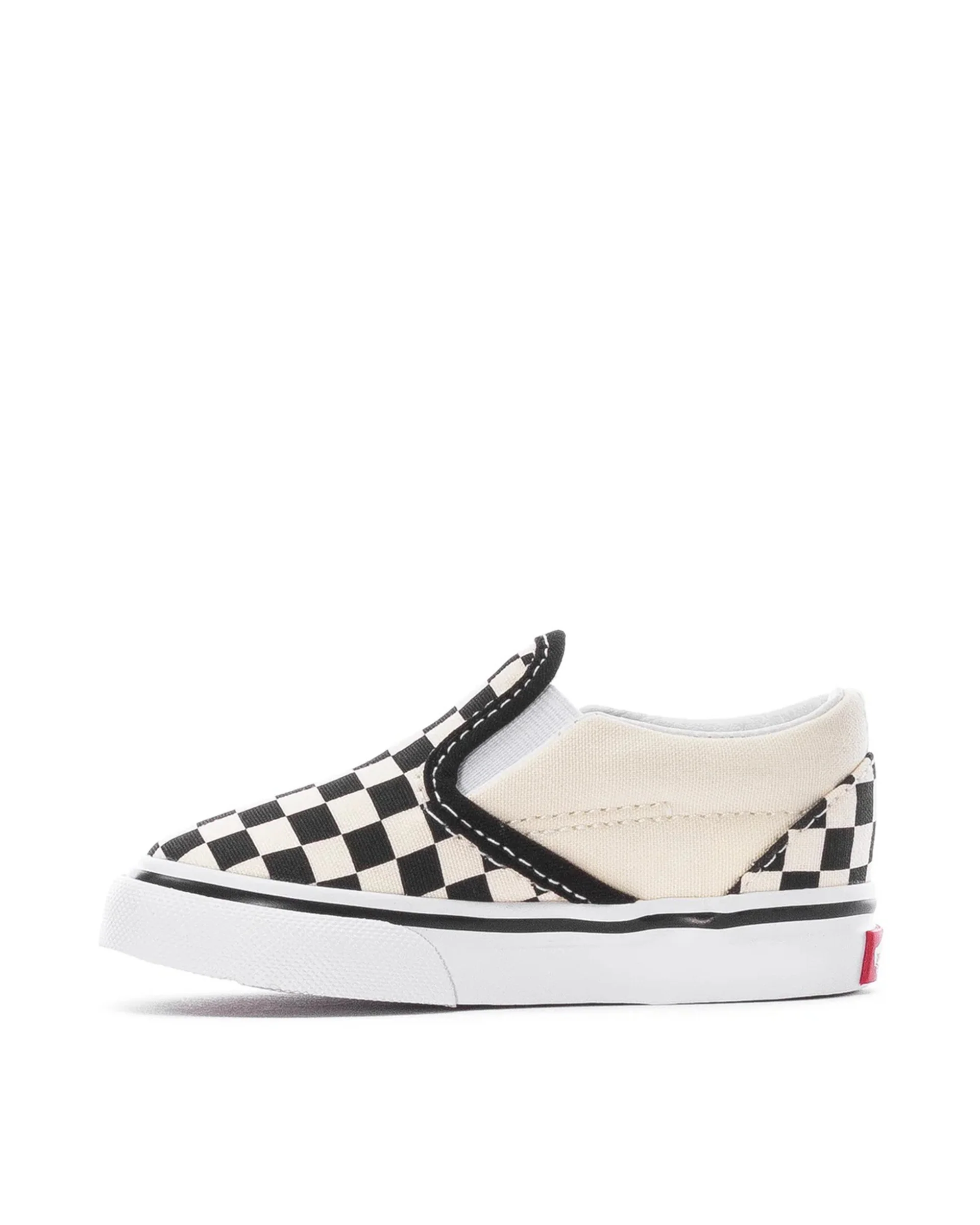 Toddler Classic Slip-On Shoe - Black/White Checkerboard/White - Image 3