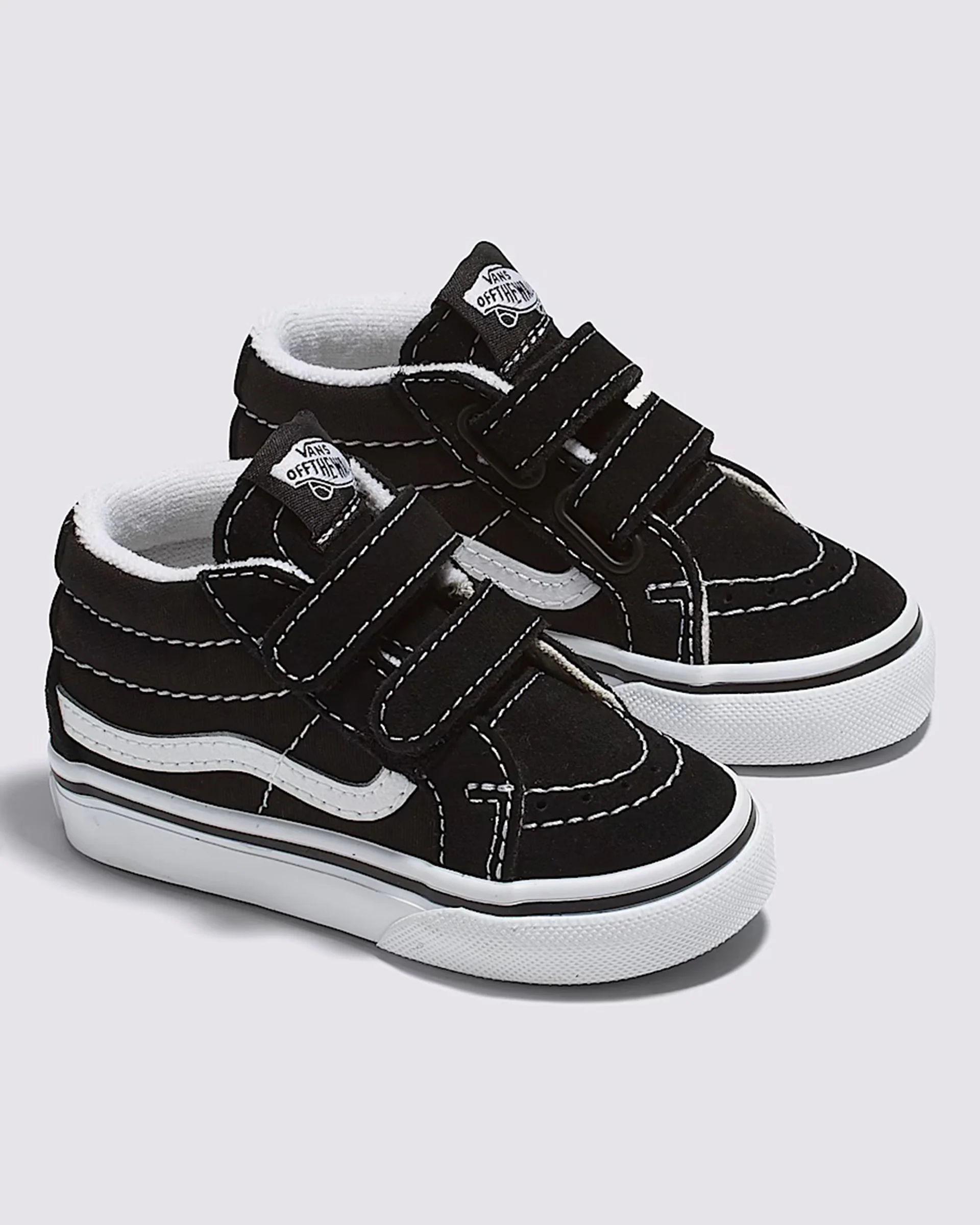 Toddler Sk8-Mid Reissue V Shoes - Black / True White - Image 2