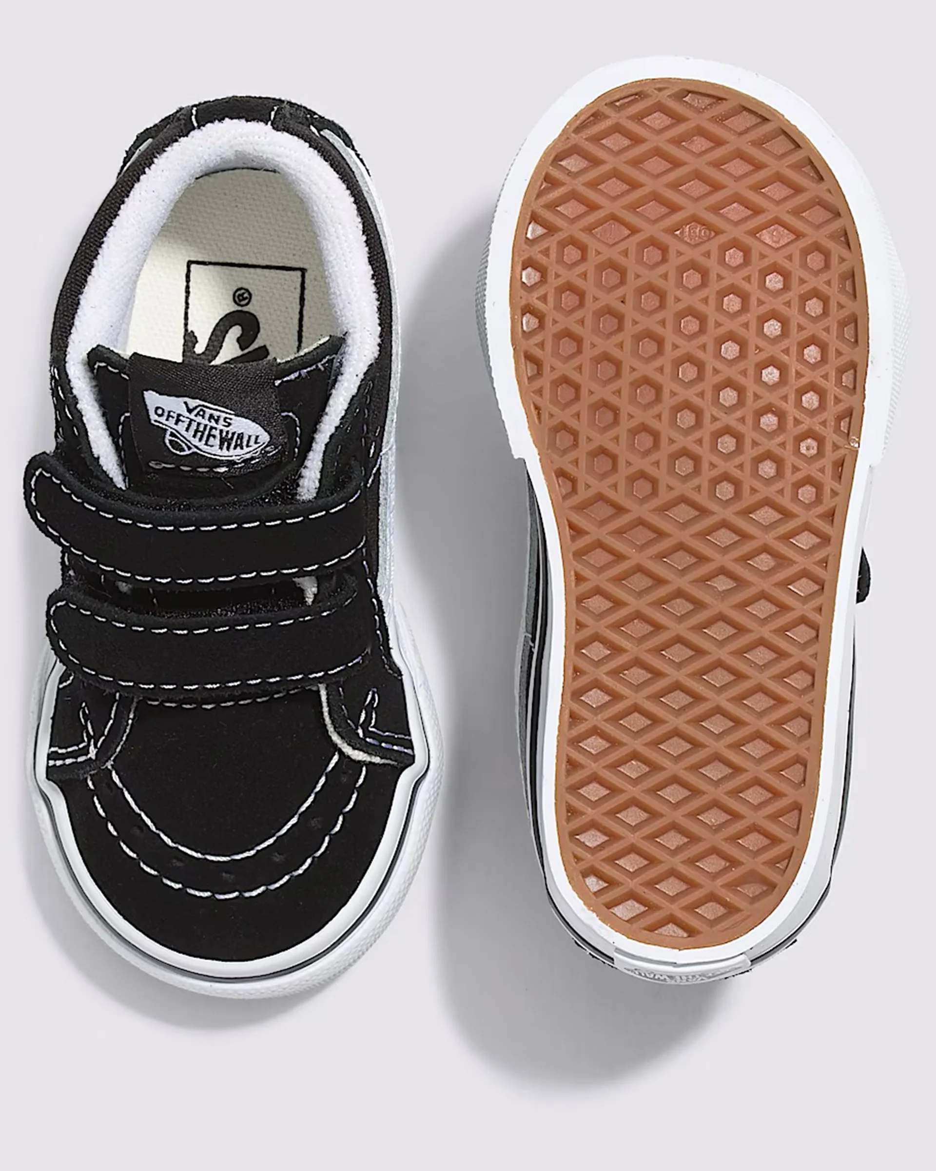 Toddler Sk8-Mid Reissue V Shoes - Black / True White - Image 3