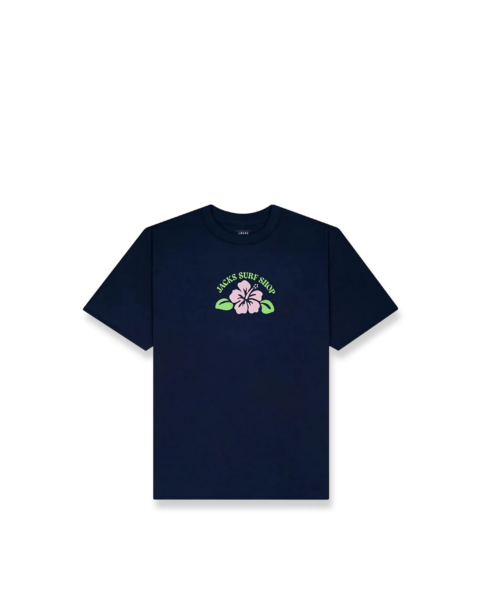 Girls (2-7) Hibiscus S/S Tee - Navy