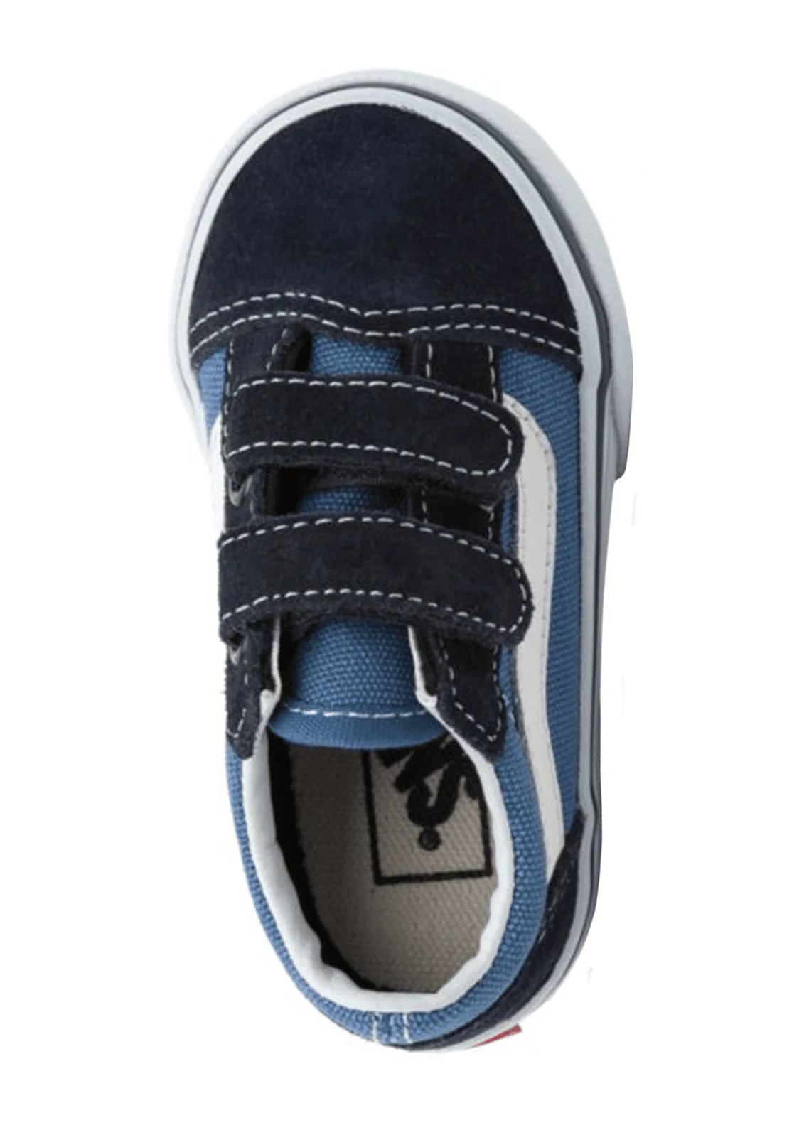 Toddlers Old Skool Velcro Shoe - Navy - Image 3