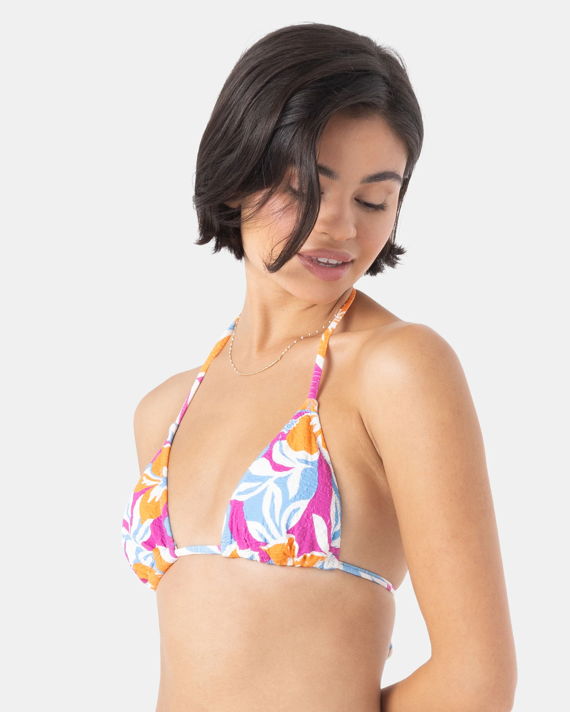 Topanga Canyon Mini Tiki Triangle Bikini Top - Multi - Image 2