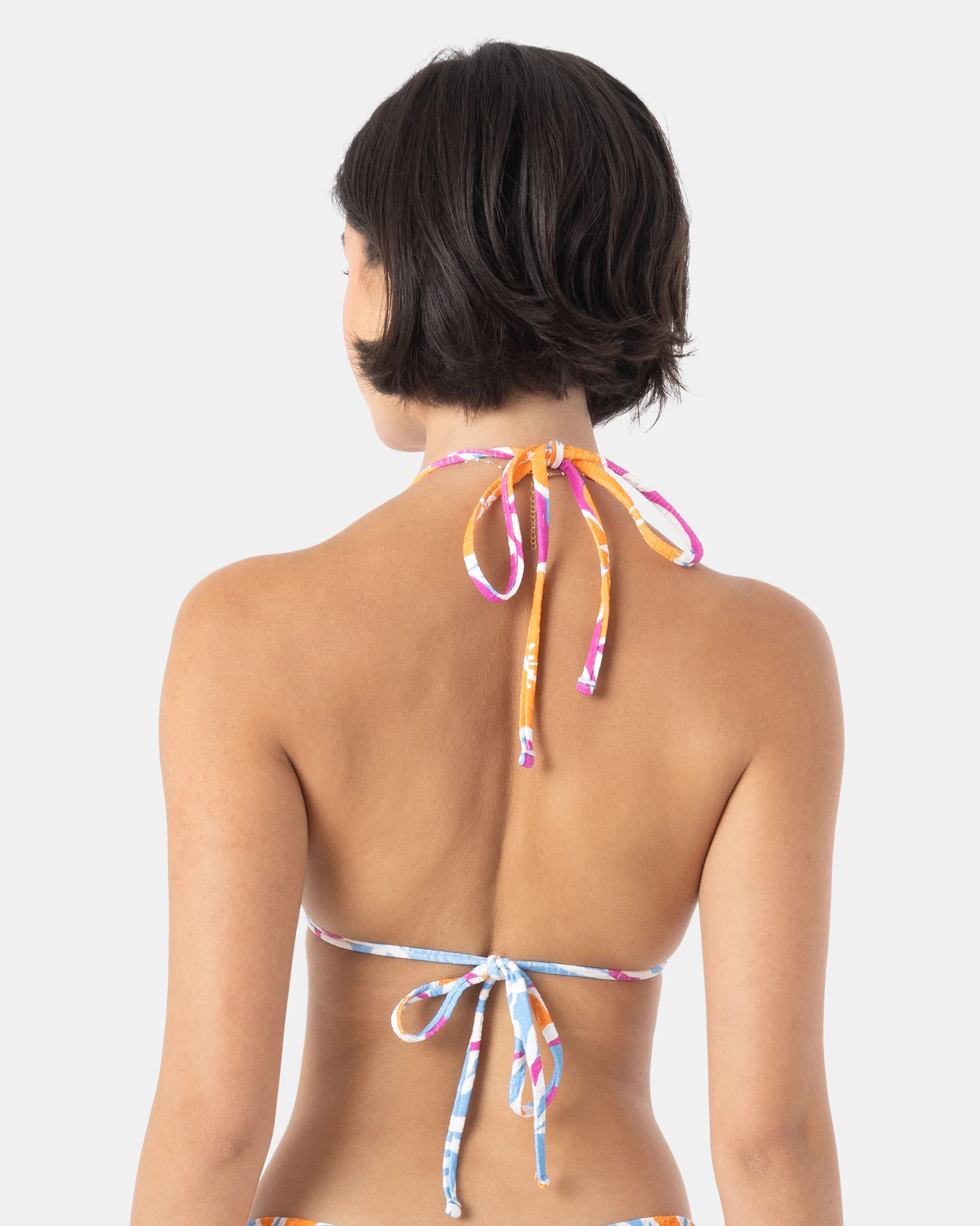 Topanga Canyon Mini Tiki Triangle Bikini Top - Multi - Image 3