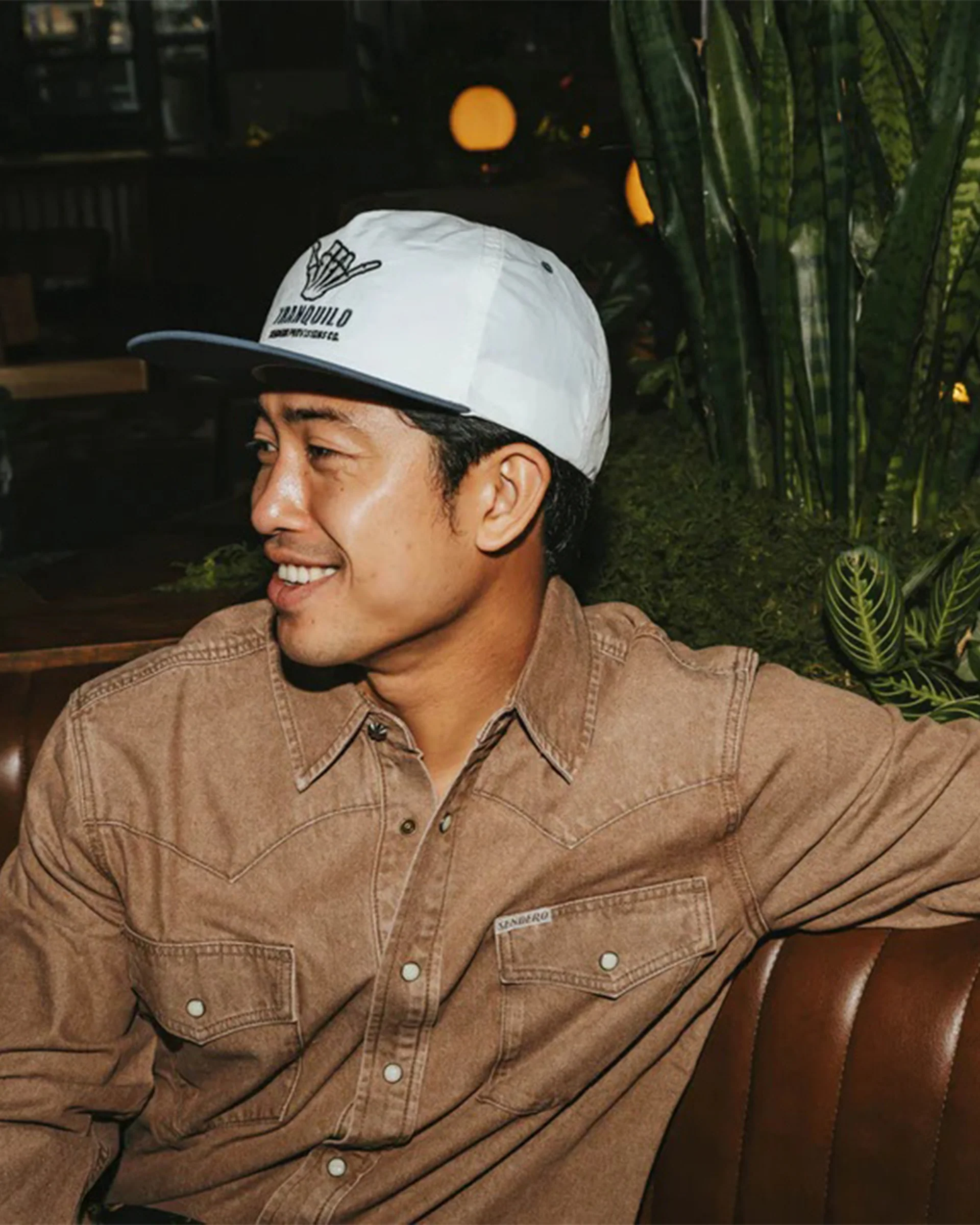 Tranquilo Hat - White/Navy - Image 2