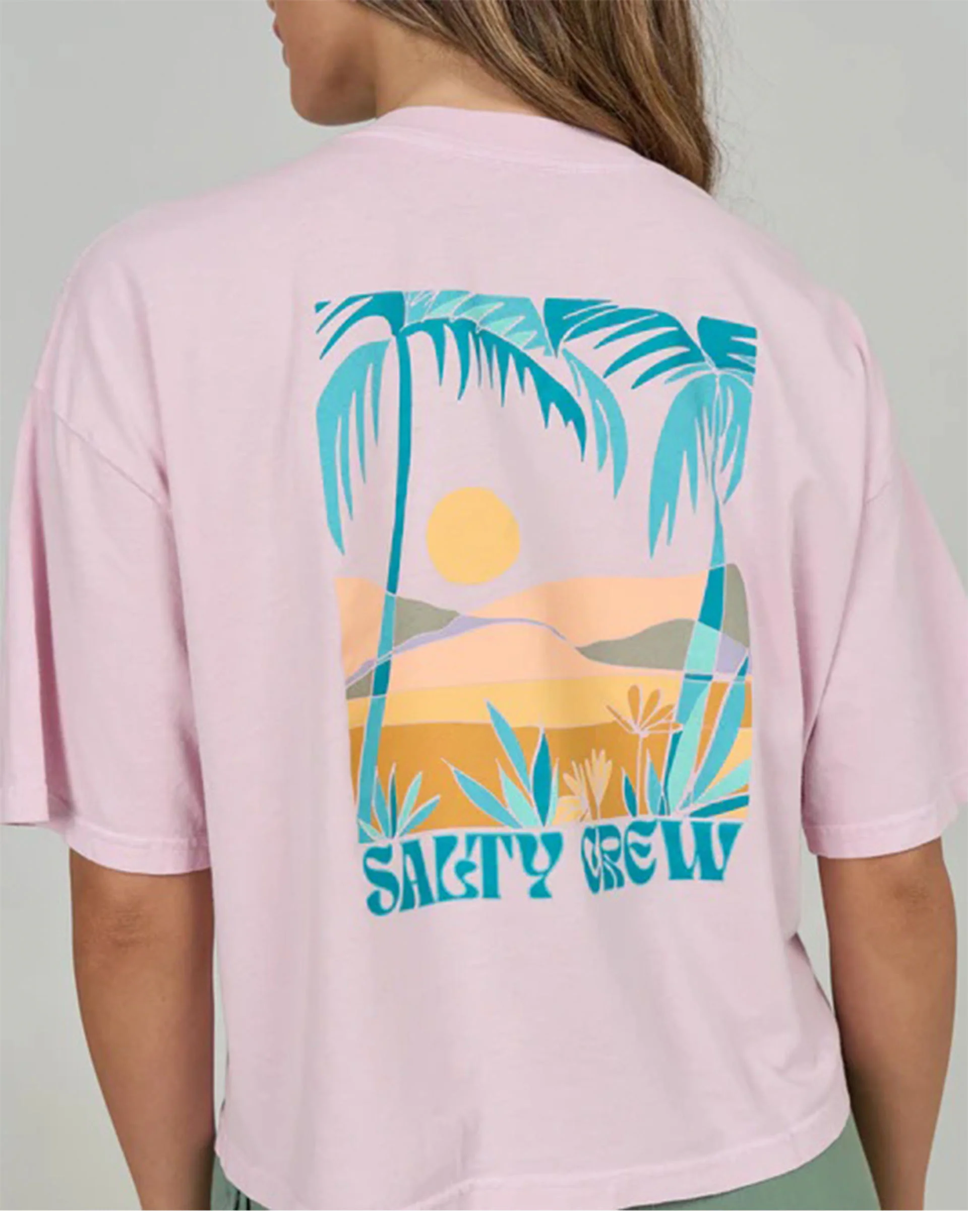 Travel Far Skimmer S/S T-Shirt - Pink Skies - Image 3