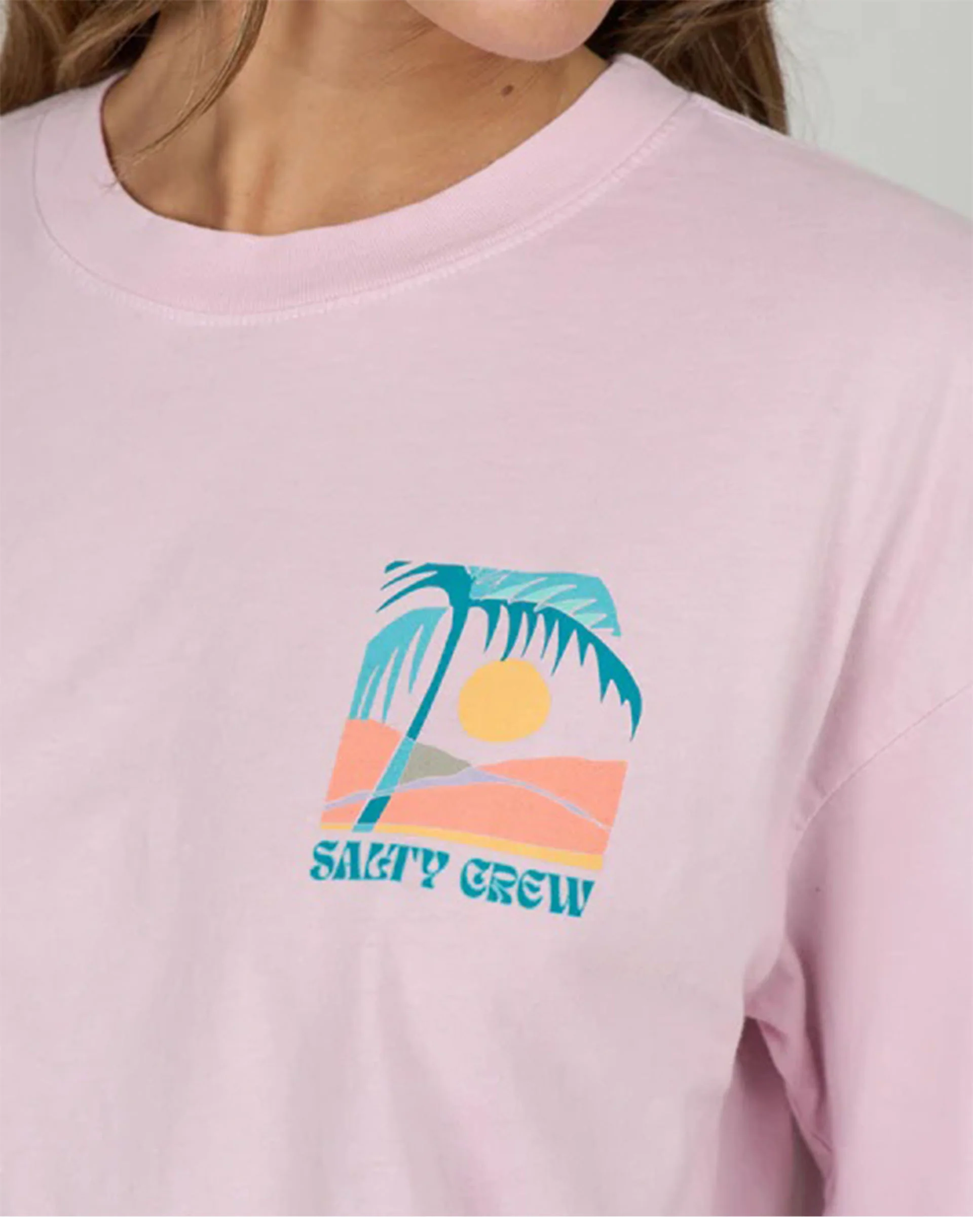 Travel Far Skimmer S/S T-Shirt - Pink Skies - Image 4