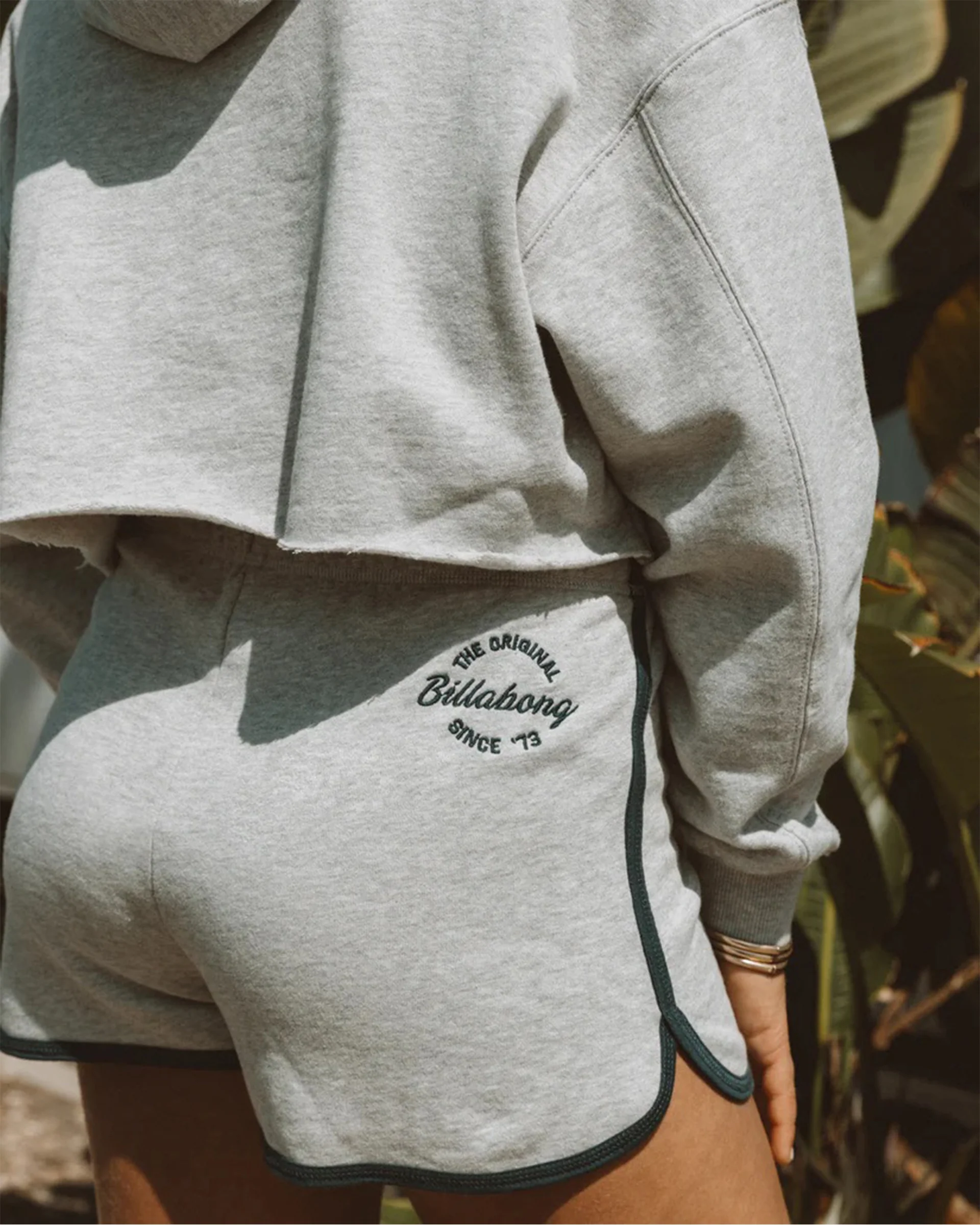 Triple Palms Dolphin Shorts - Heather Grey - Image 2