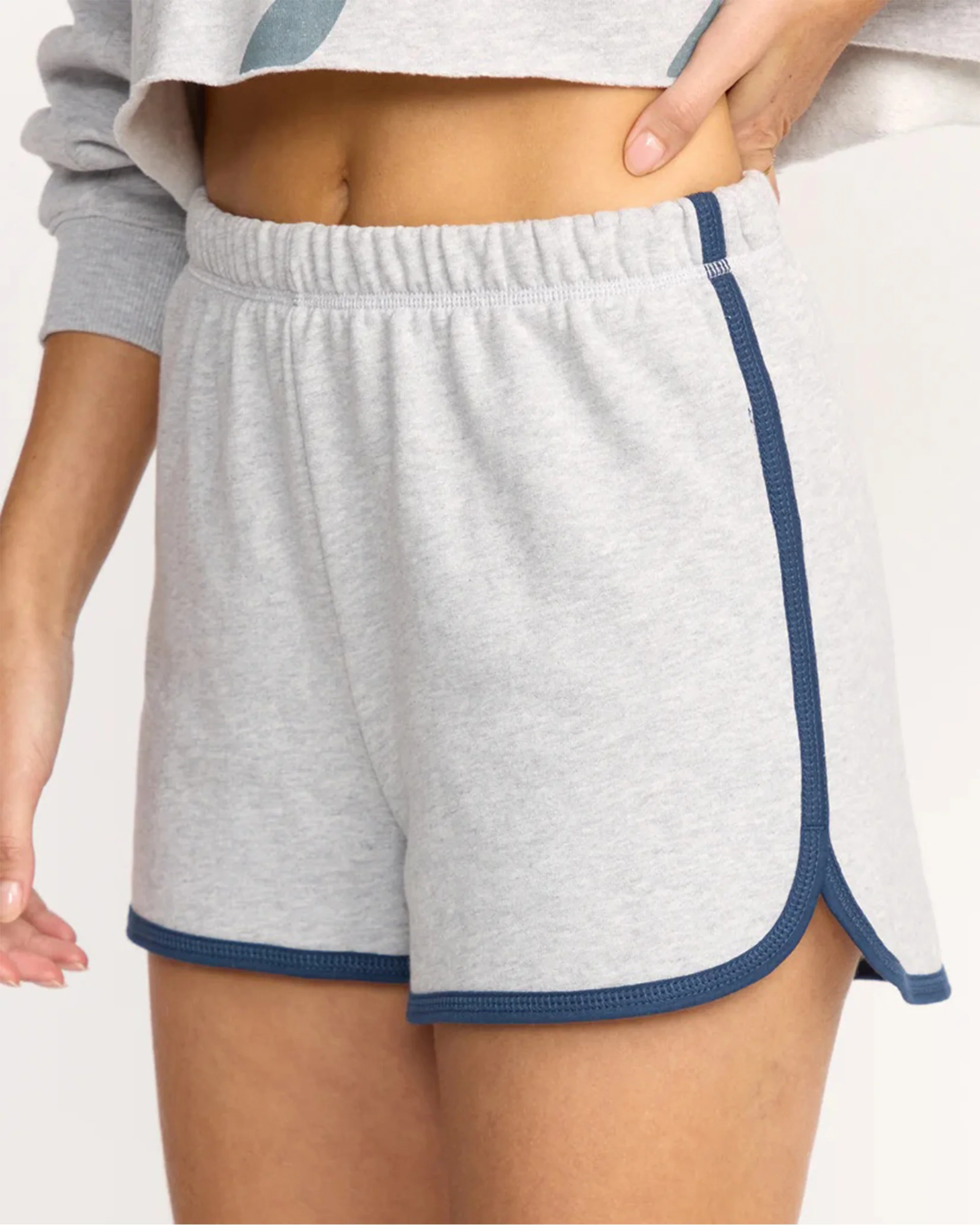 Triple Palms Dolphin Shorts - Heather Grey - Image 7