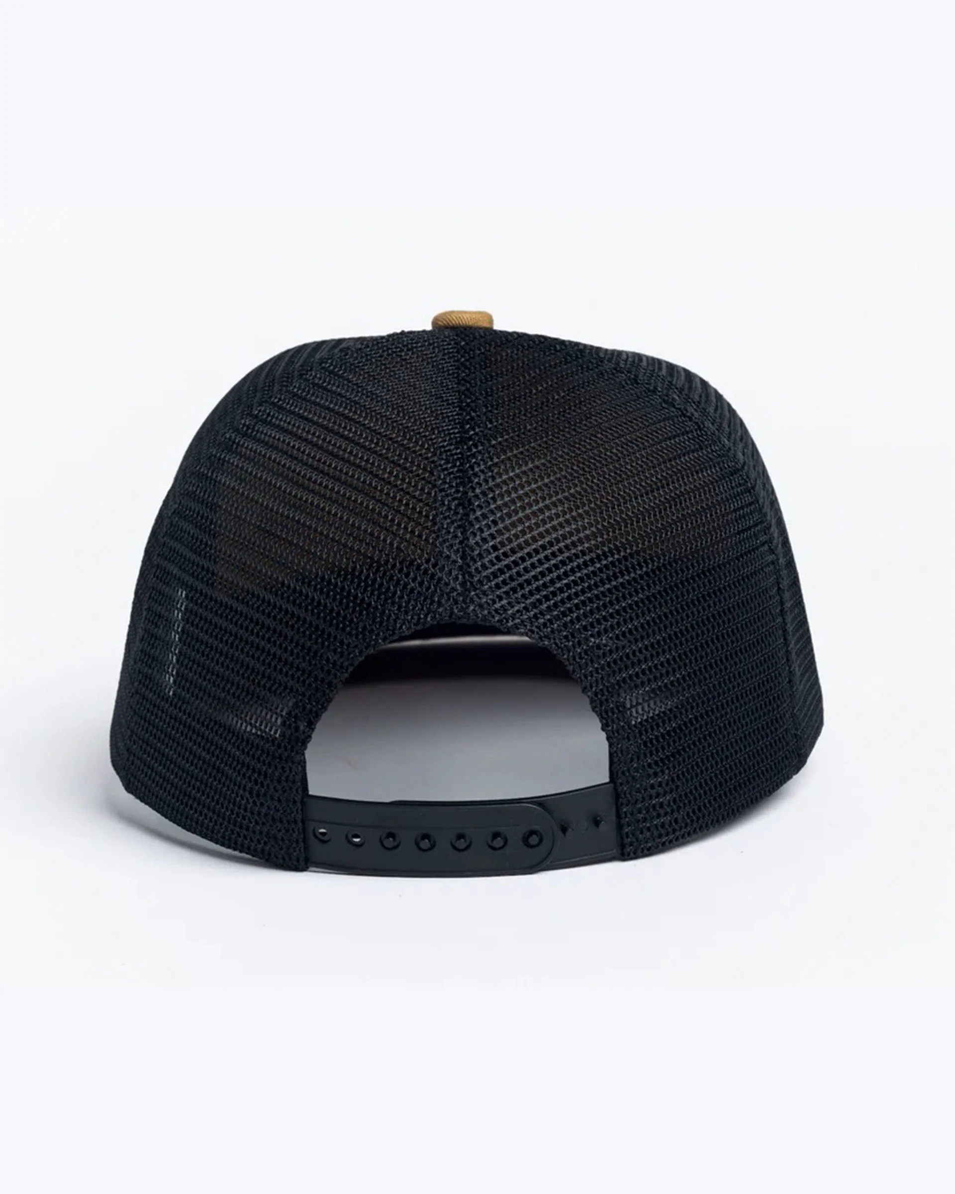 Twill 6 Panel Trucker Hat - Brown - Image 2