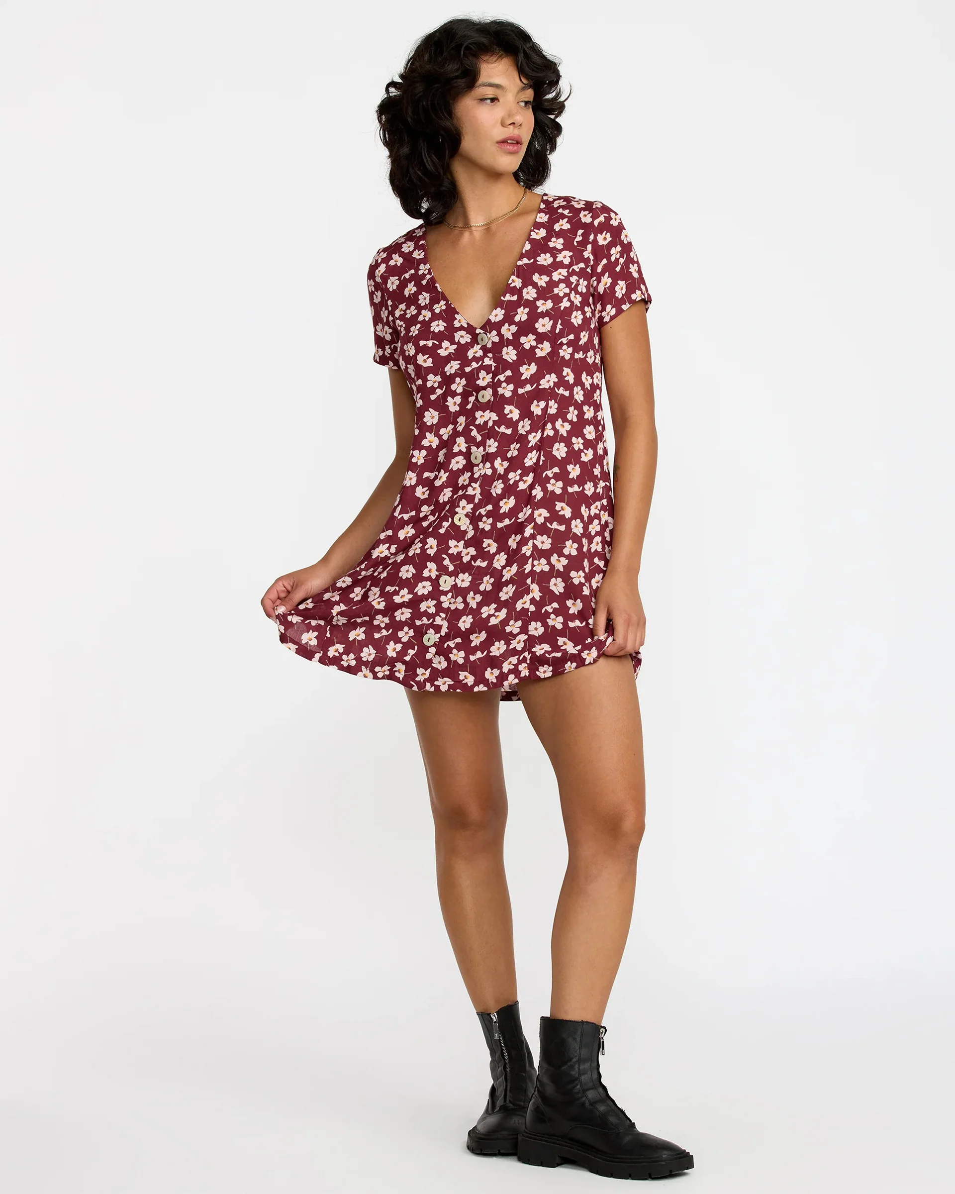 Understated Dress - Cranberry