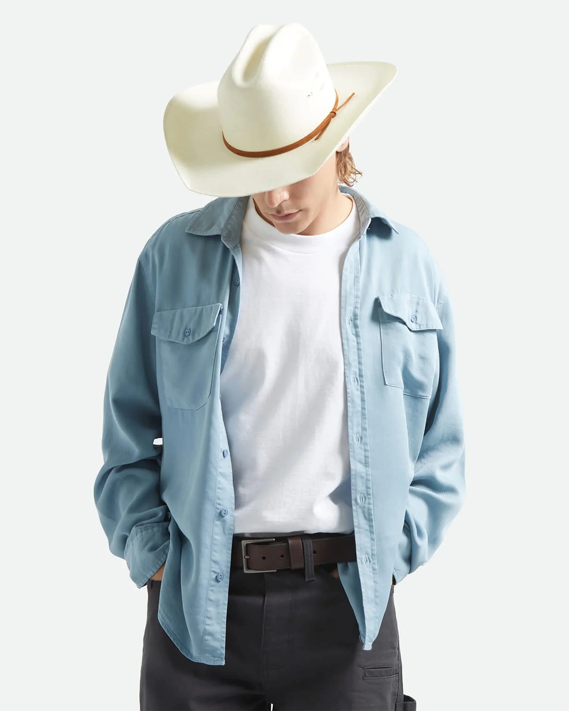 Unisex Laredo Straw Cowboy Hat - Bone - Image 2