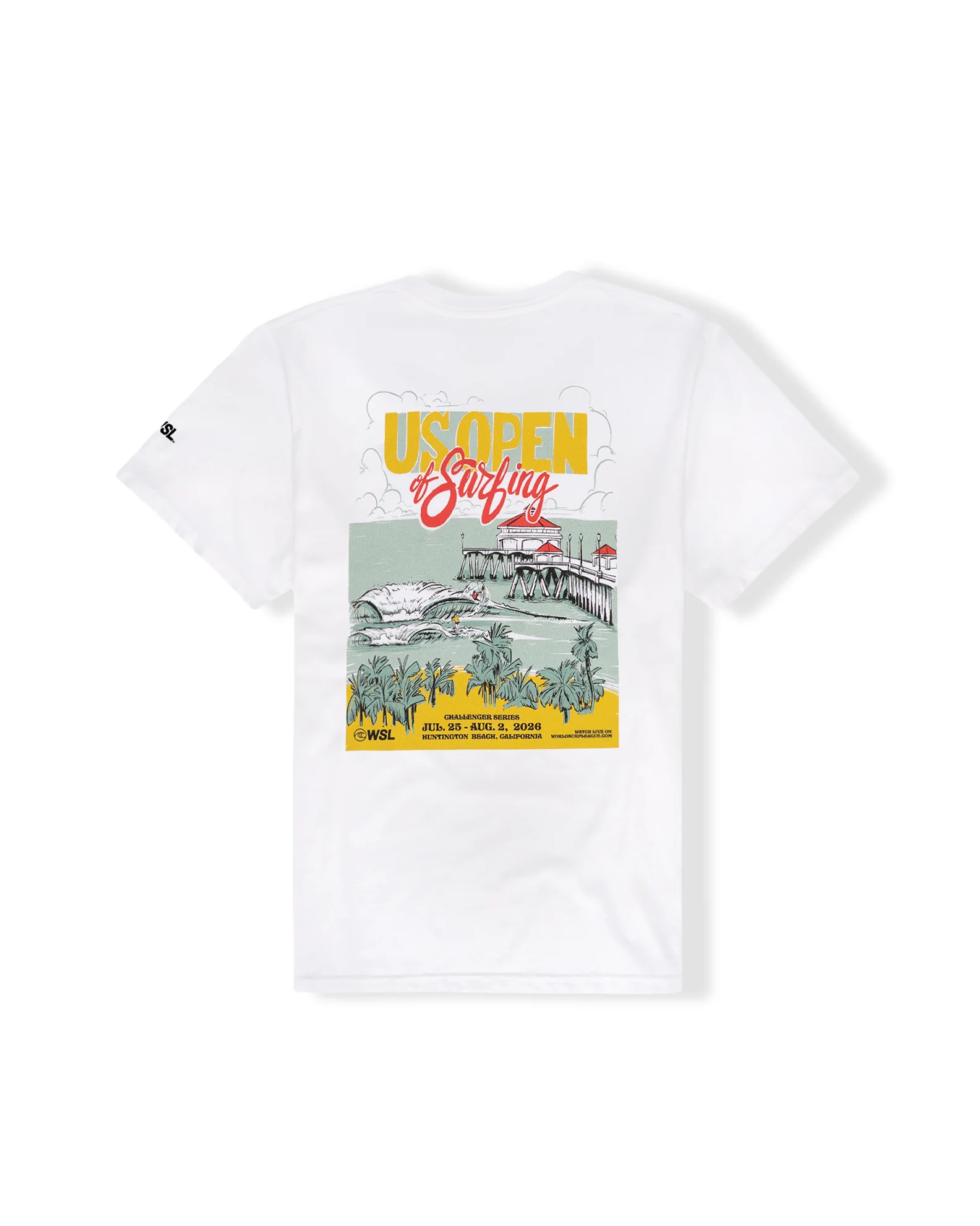 Women's US Open 2026 Poster S/S T-Shirt - White - Image 3