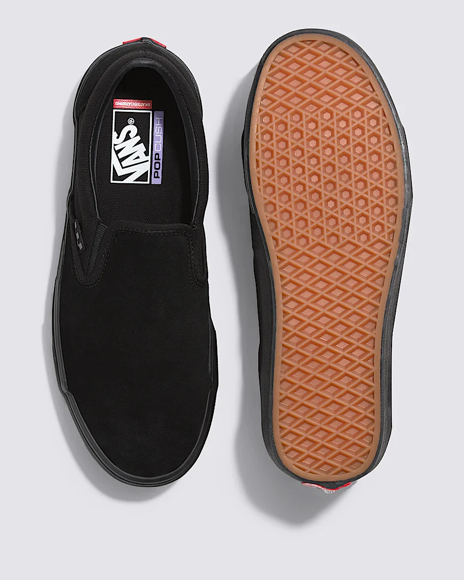 Skate Slip-On Shoes - Black/Black - Image 3