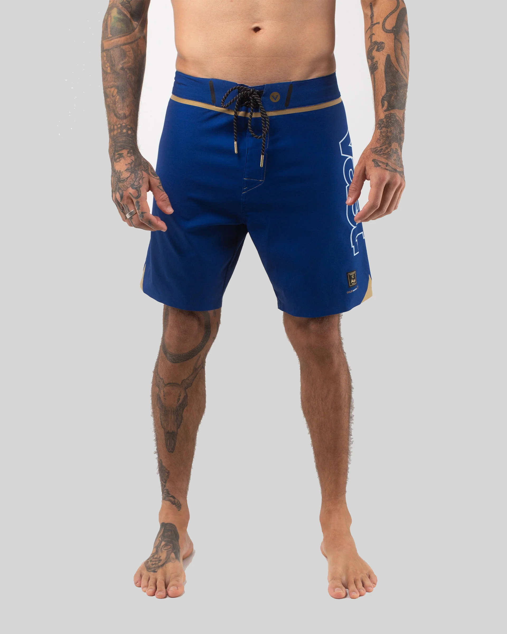Logo Gold Boardshort - Navy