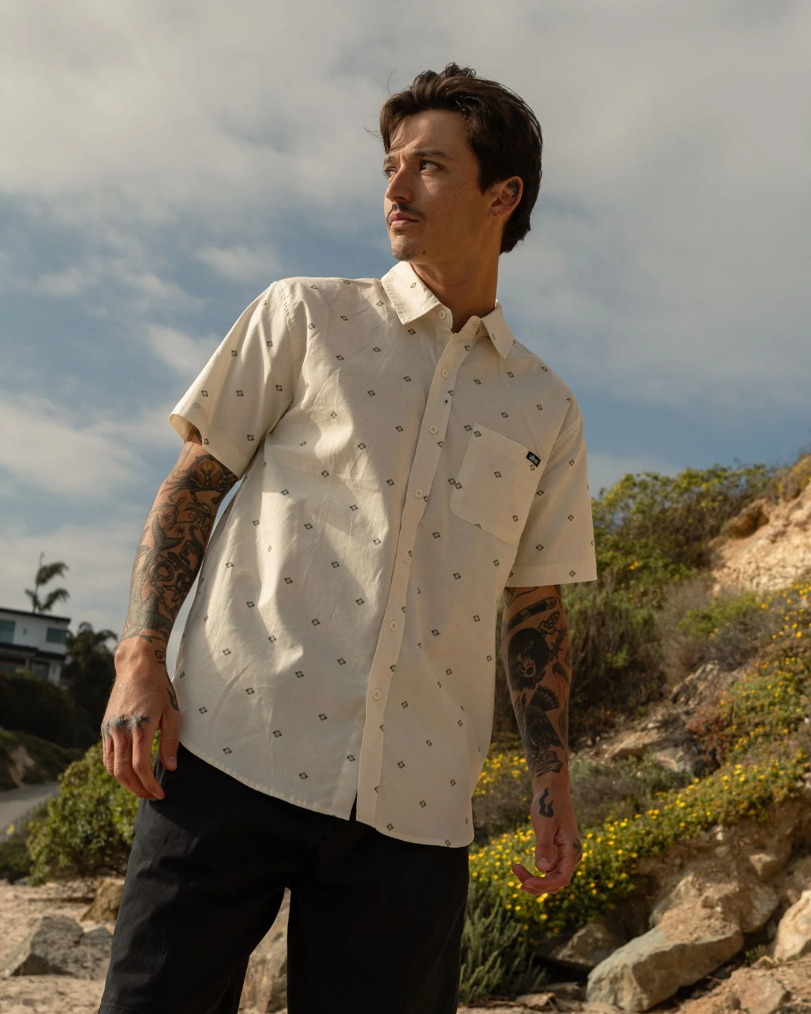 Ventana S/ Woven Shirt - Natural - Image 2