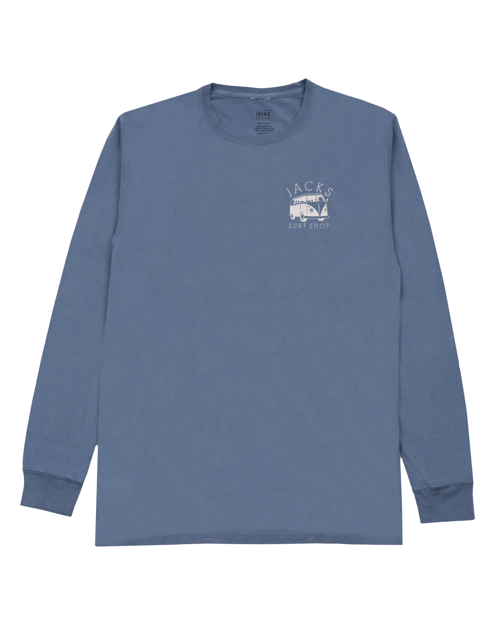 Vintage Bus Stop PGMT L/S Tee - Blue Jean - Image 2