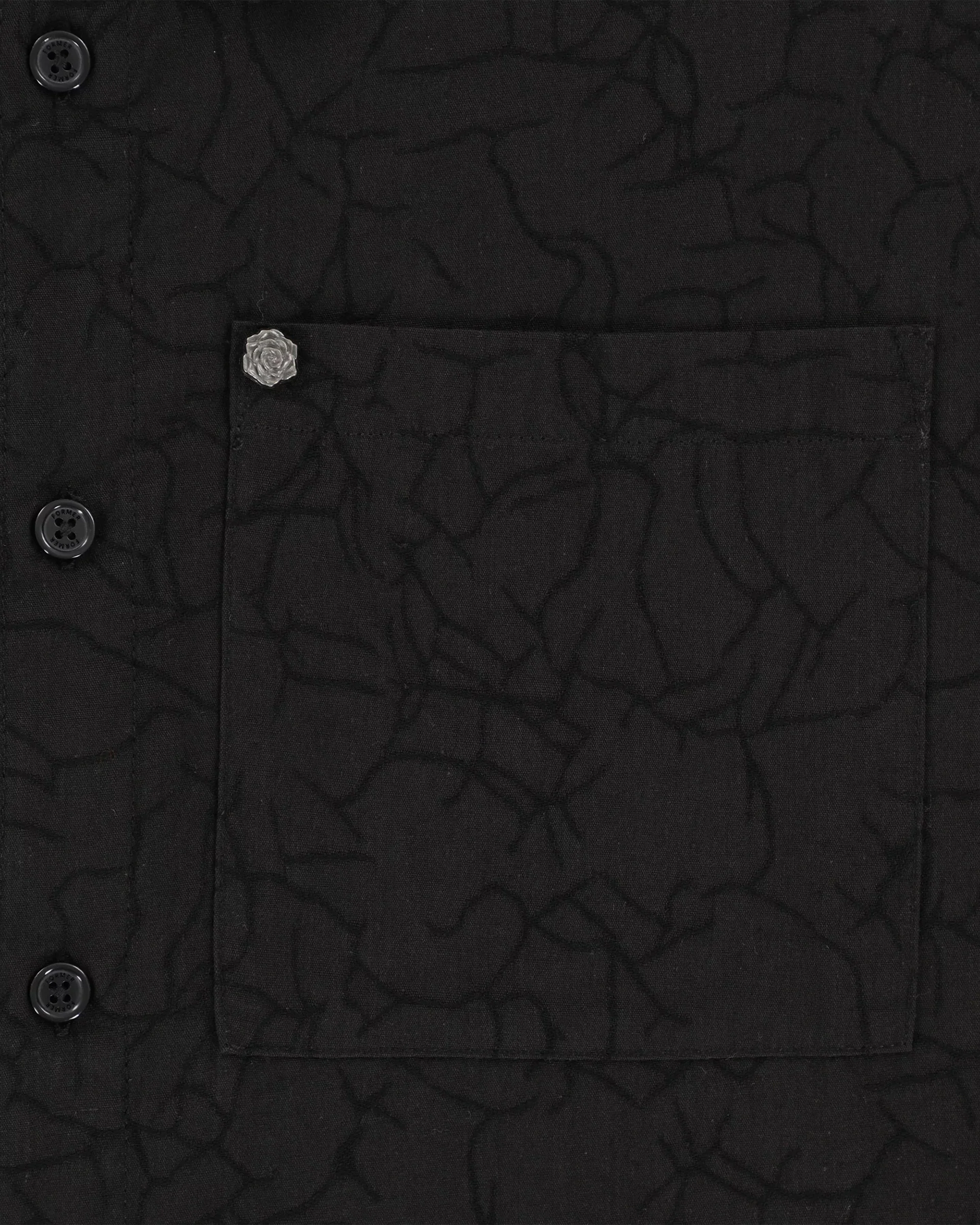 Vivian Vine S/S Shirt - Black - Image 2
