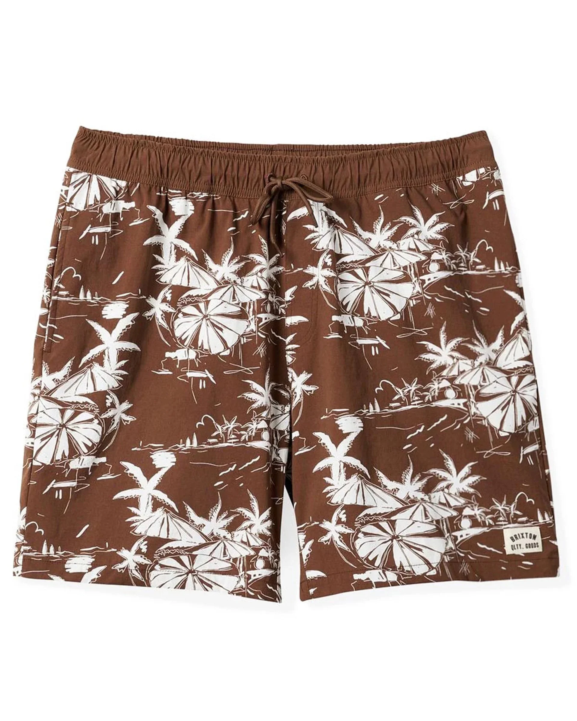 Voyage 18" Shorts - Sepia Umbrella Scene - Image 2