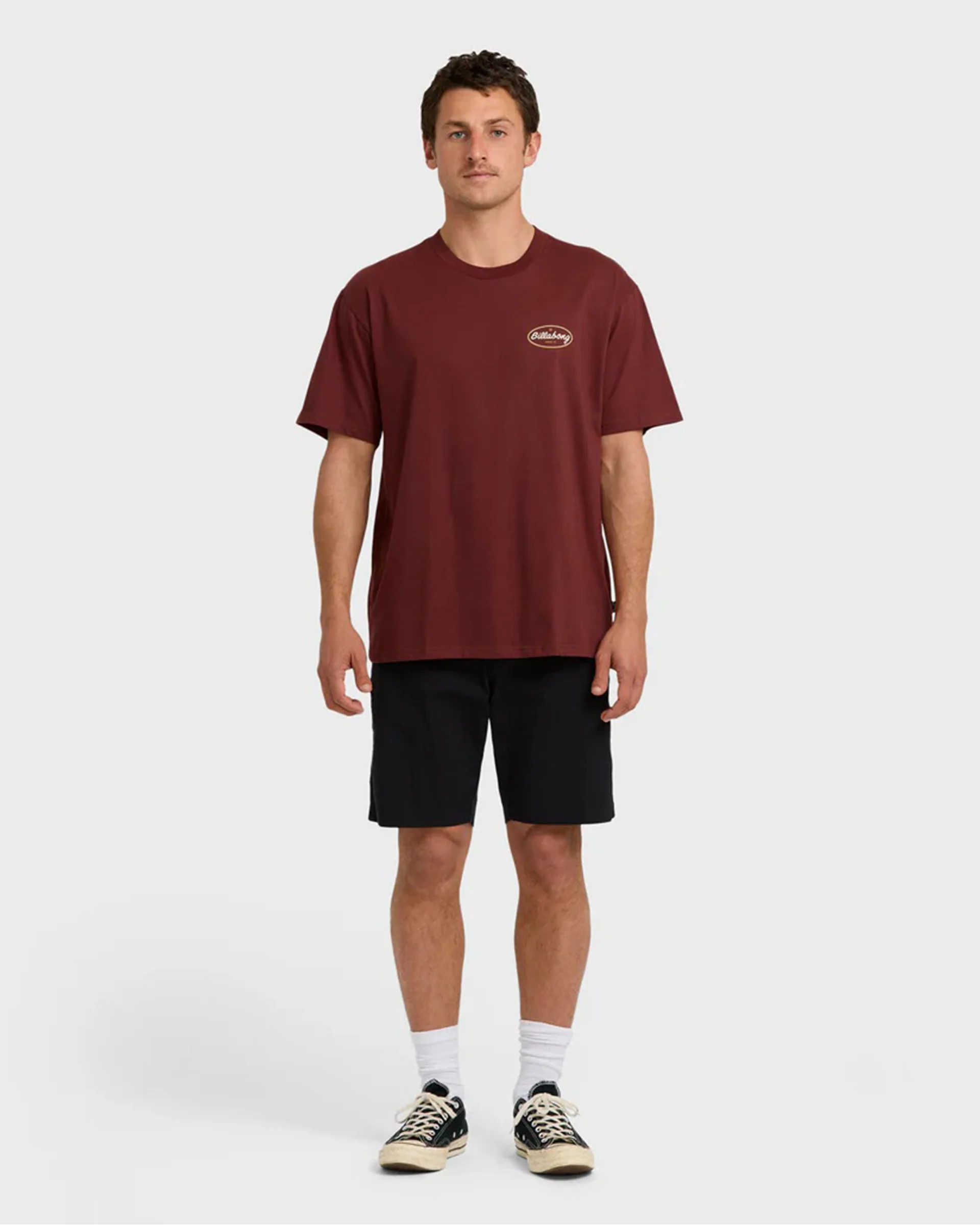 Walled Regular S/S T-Shirt - Plum - Image 4