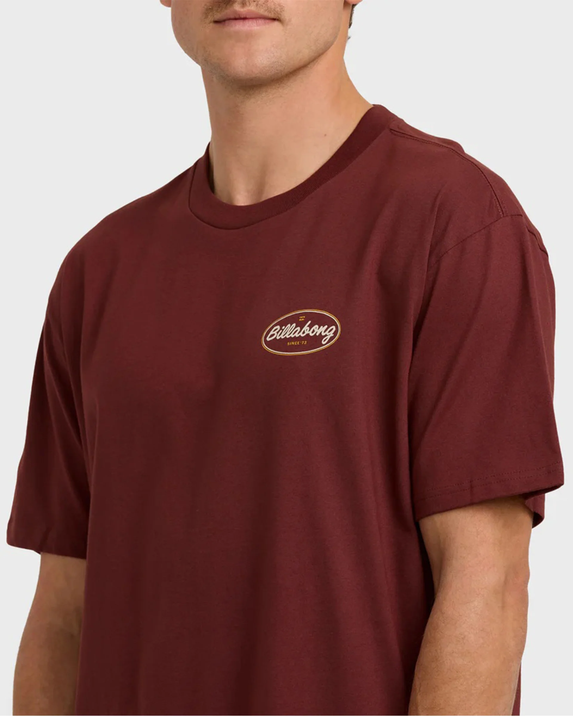 Walled Regular S/S T-Shirt - Plum - Image 5