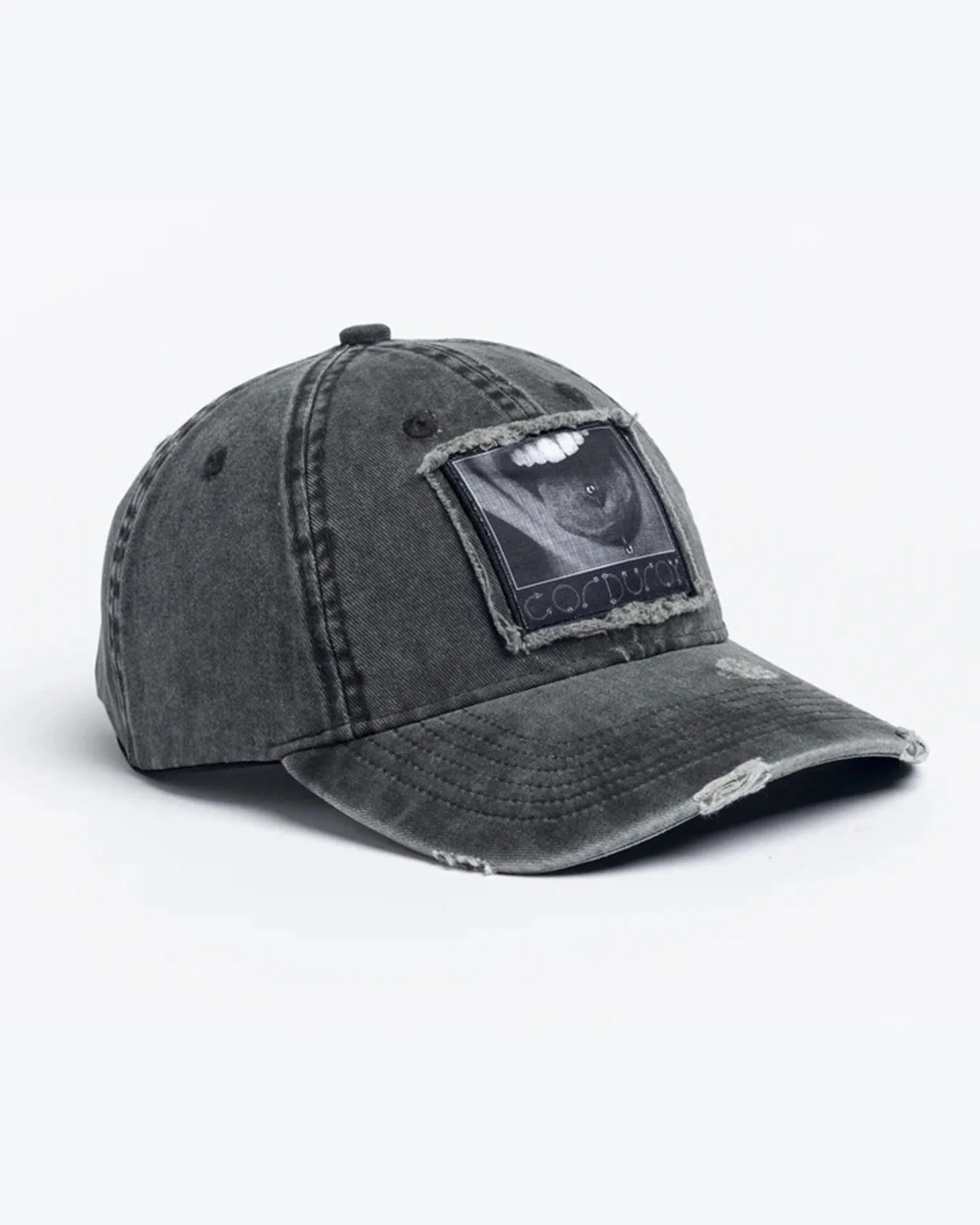 Washed 6 Panel Hat - Black