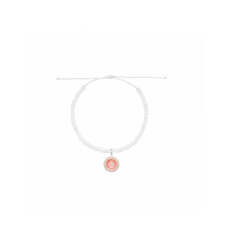 Wave Washed Beaded Bracelet - Melon / Blush