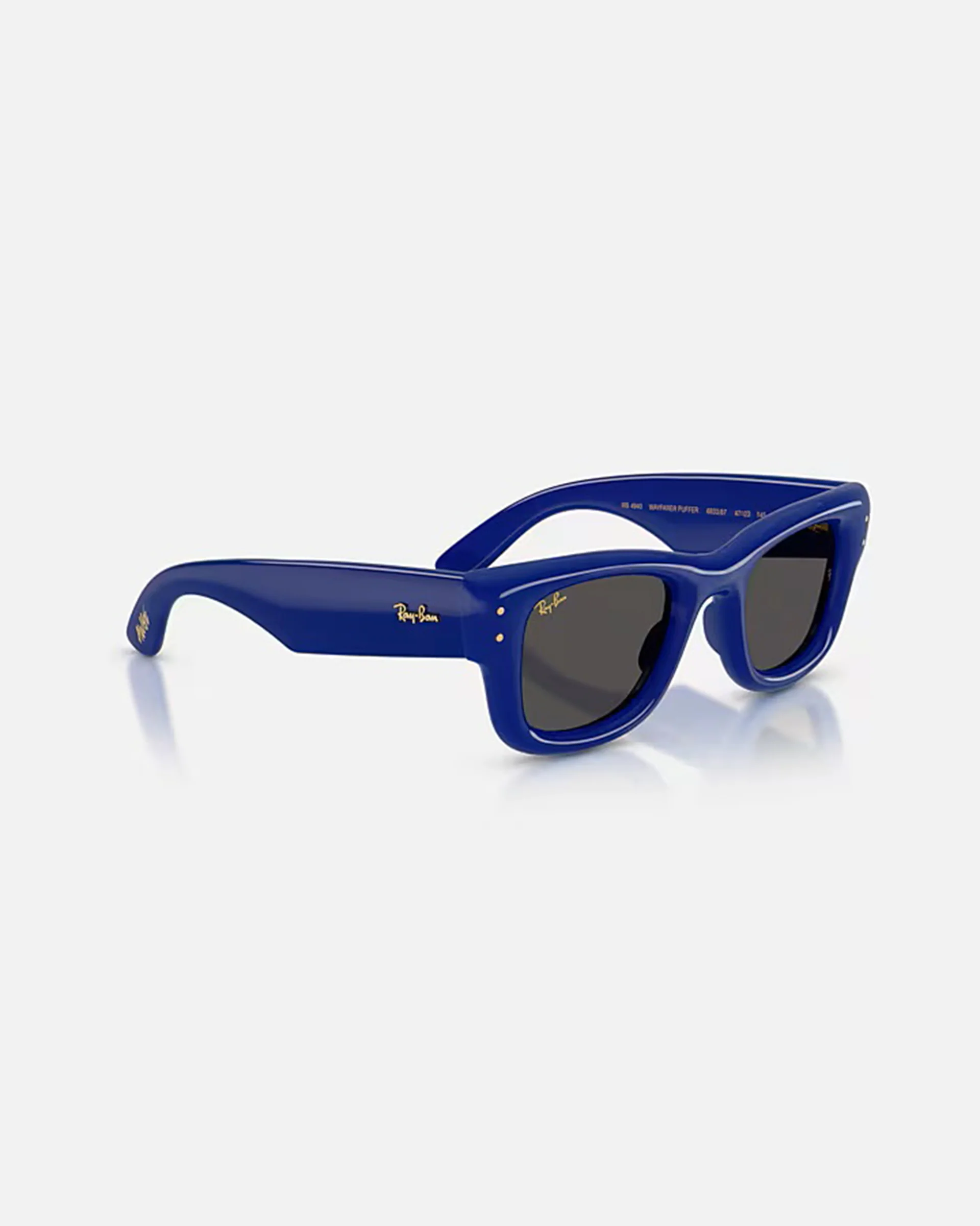 Wayfarer Puffer Sunglasses - Polished Blue/Ultra Black - Image 7