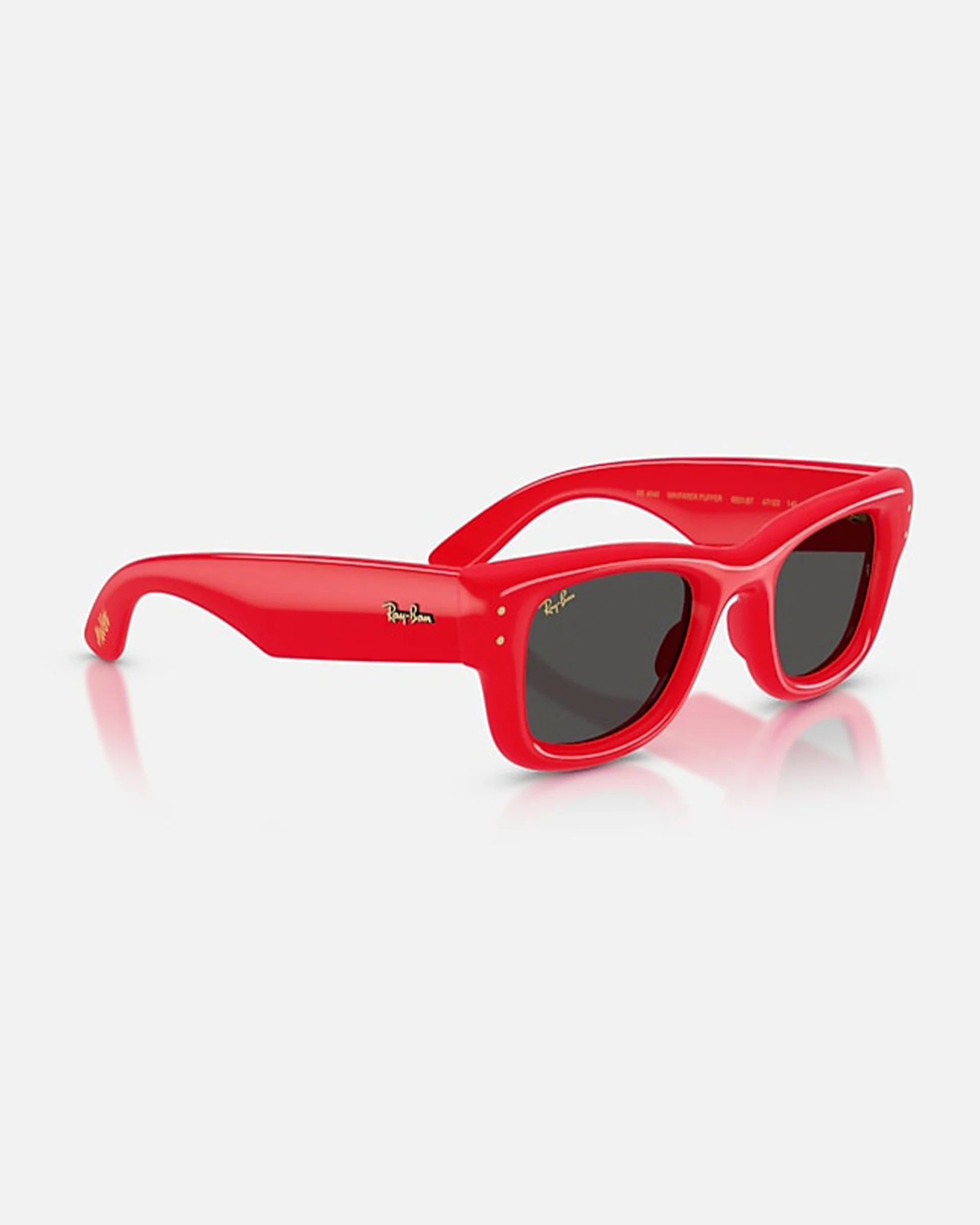 Wayfarer Puffer Sunglasses - Polished Red/Ultra Black - Image 7