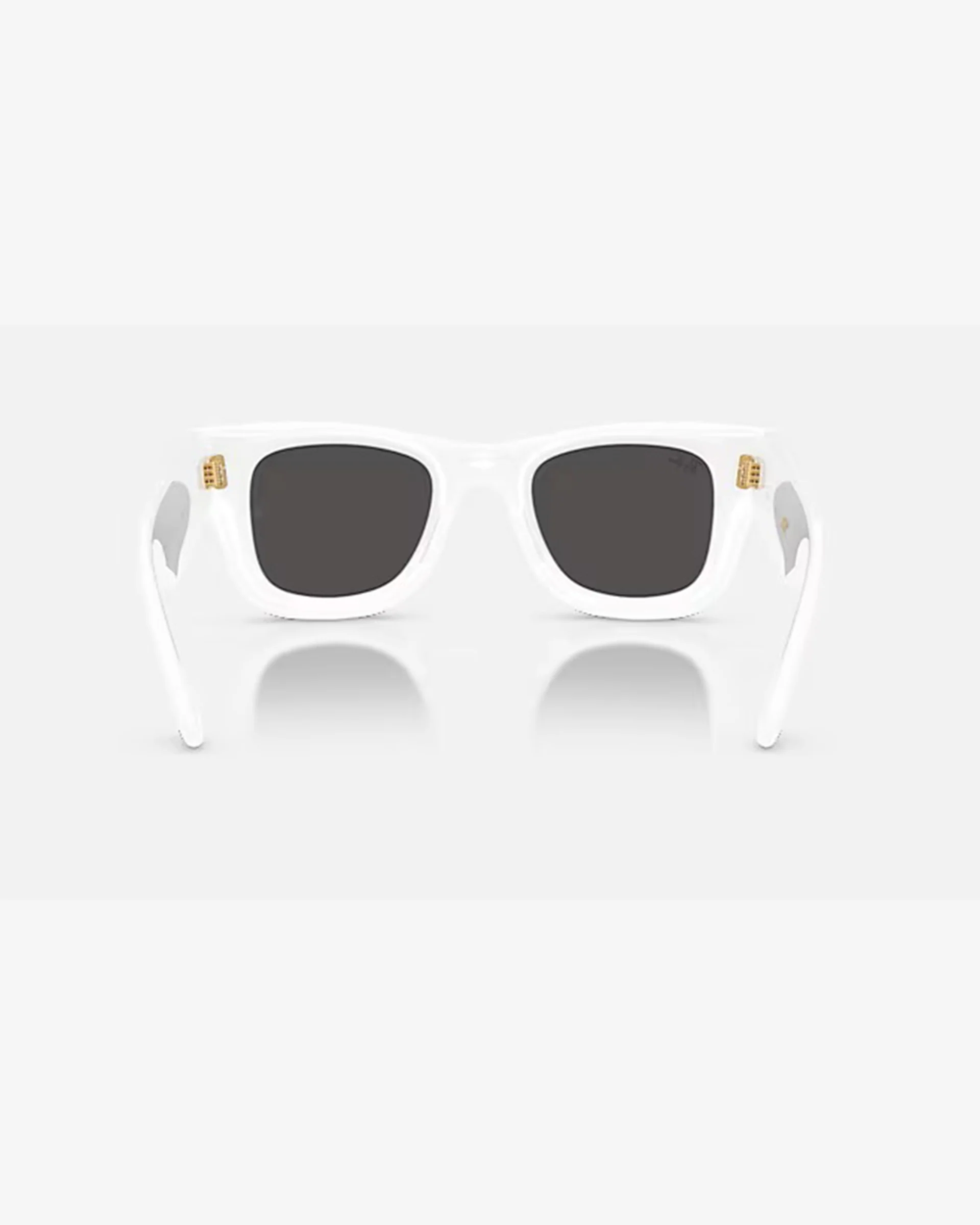 Wayfarer Puffer Sunglasses - Polished White/Ultra Black - Image 5