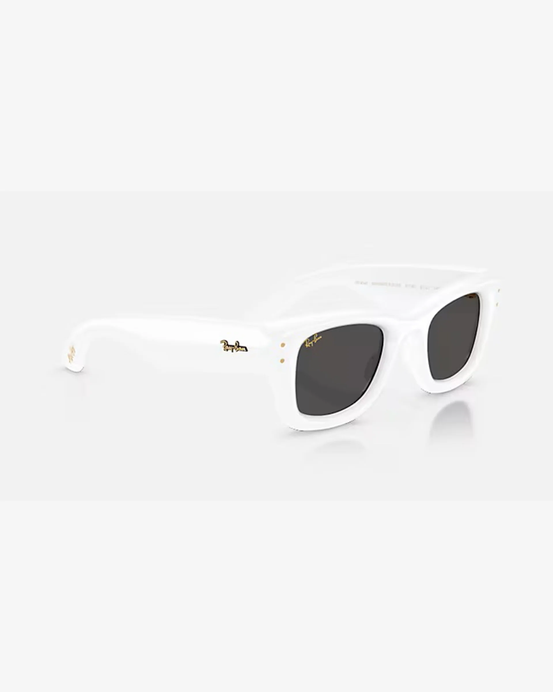 Wayfarer Puffer Sunglasses - Polished White/Ultra Black - Image 7