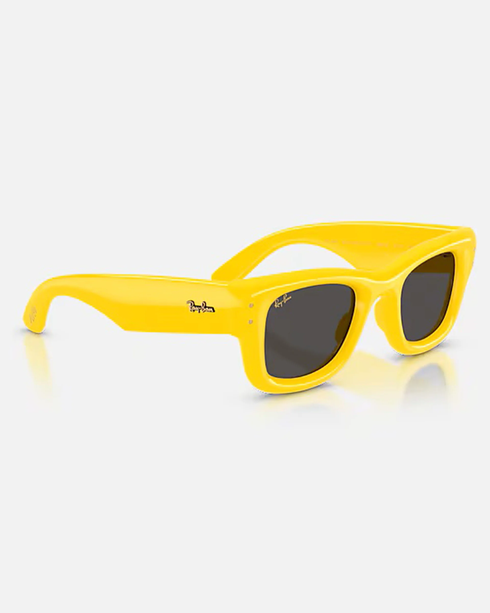 Wayfarer Puffer Sunglasses - Polished Yellow/Ultra Black - Image 7