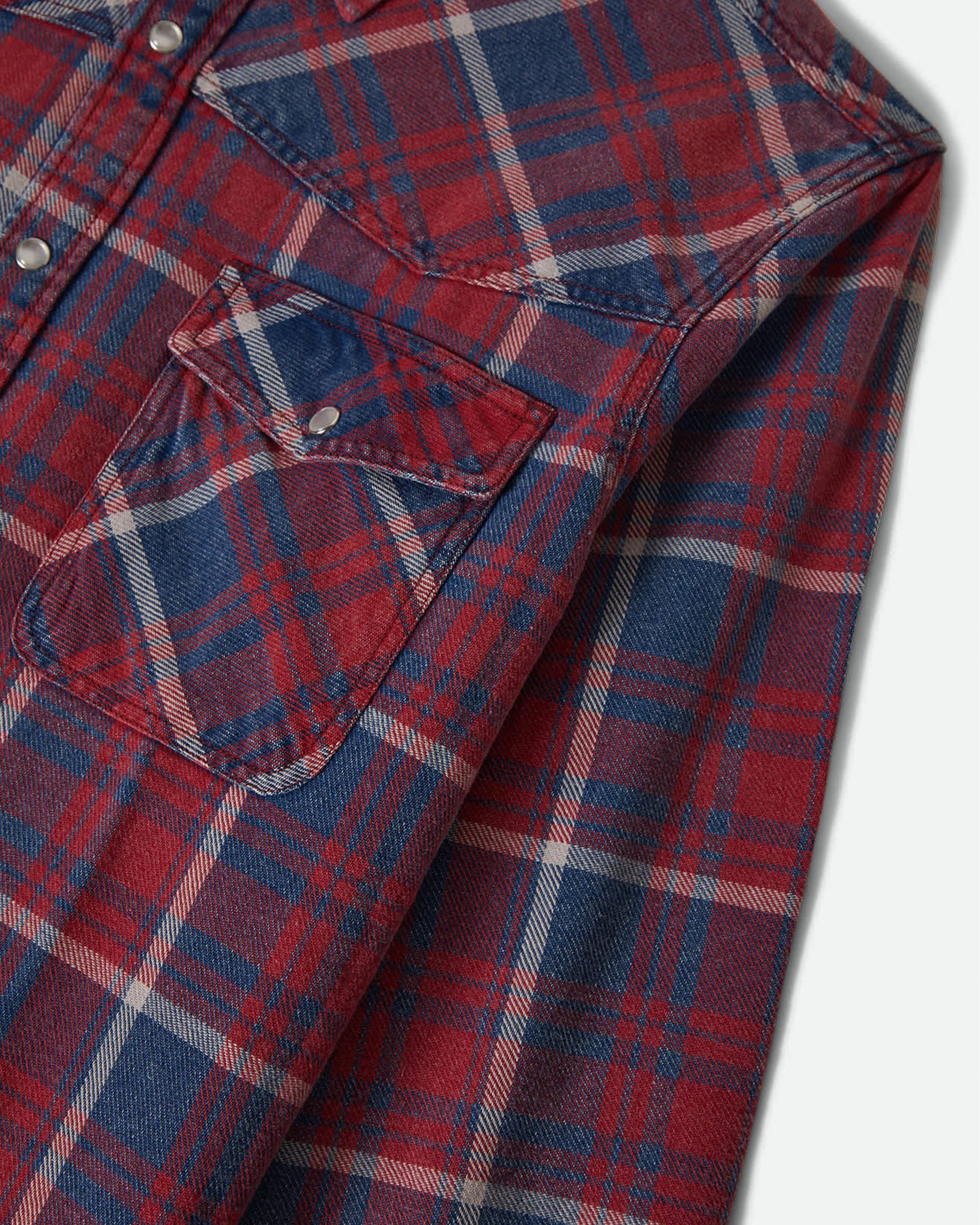 Waylon Lightweight Overshirt - Denim Plaid - Image 9
