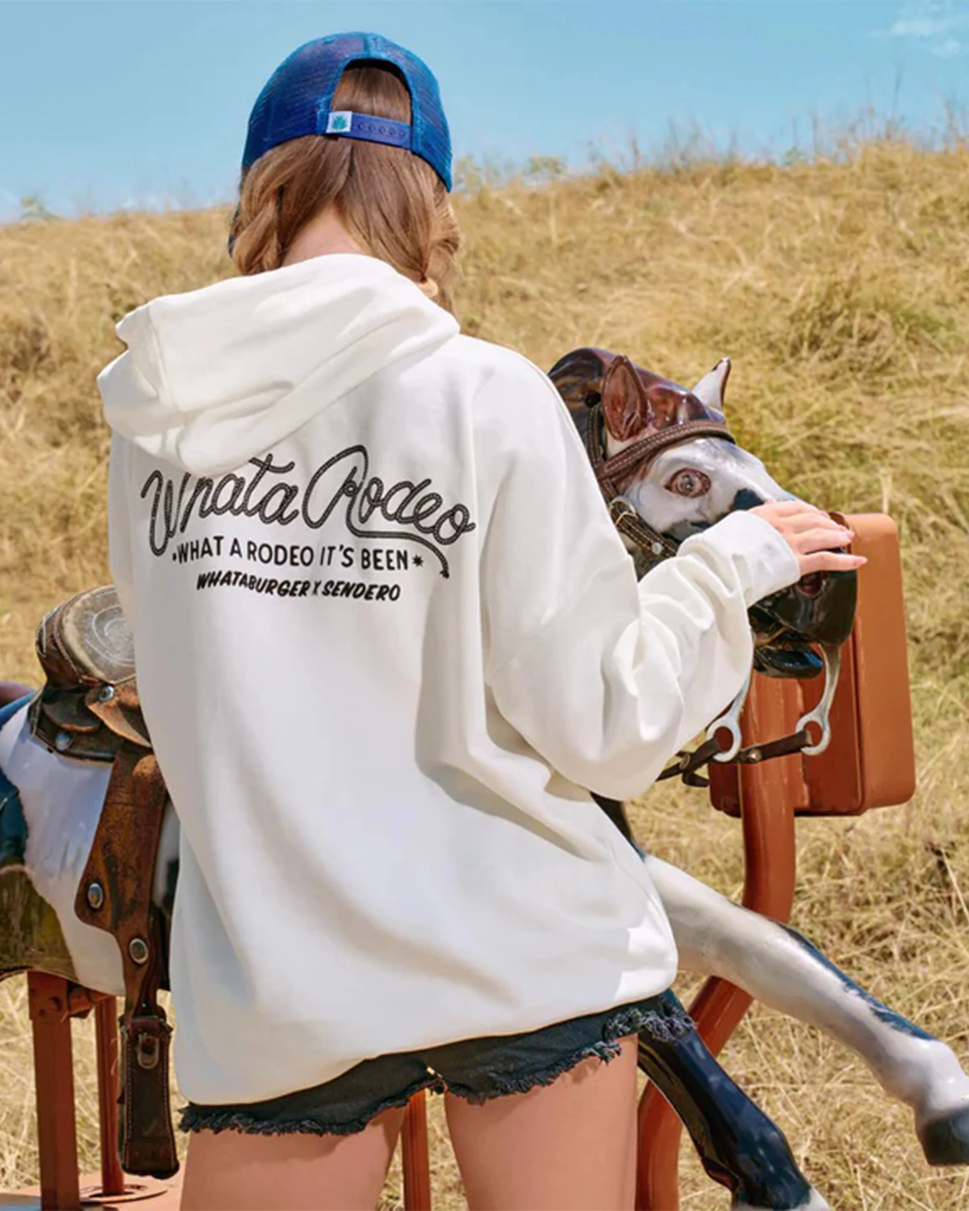 Whataburger x Sendero Whatarodeo Hoodie - Vintage White - Image 4