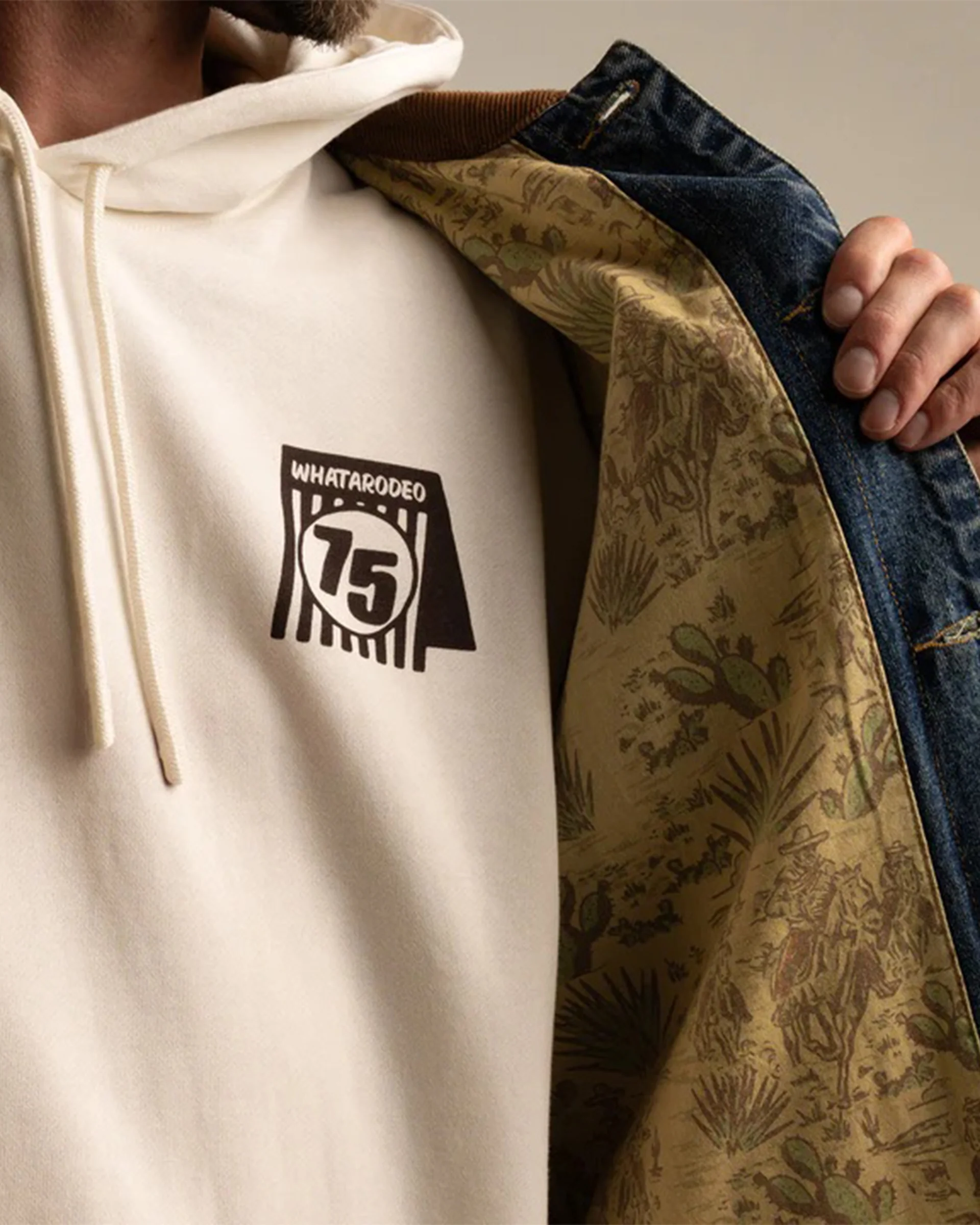 Whataburger x Sendero Whatarodeo Hoodie - Vintage White - Image 6