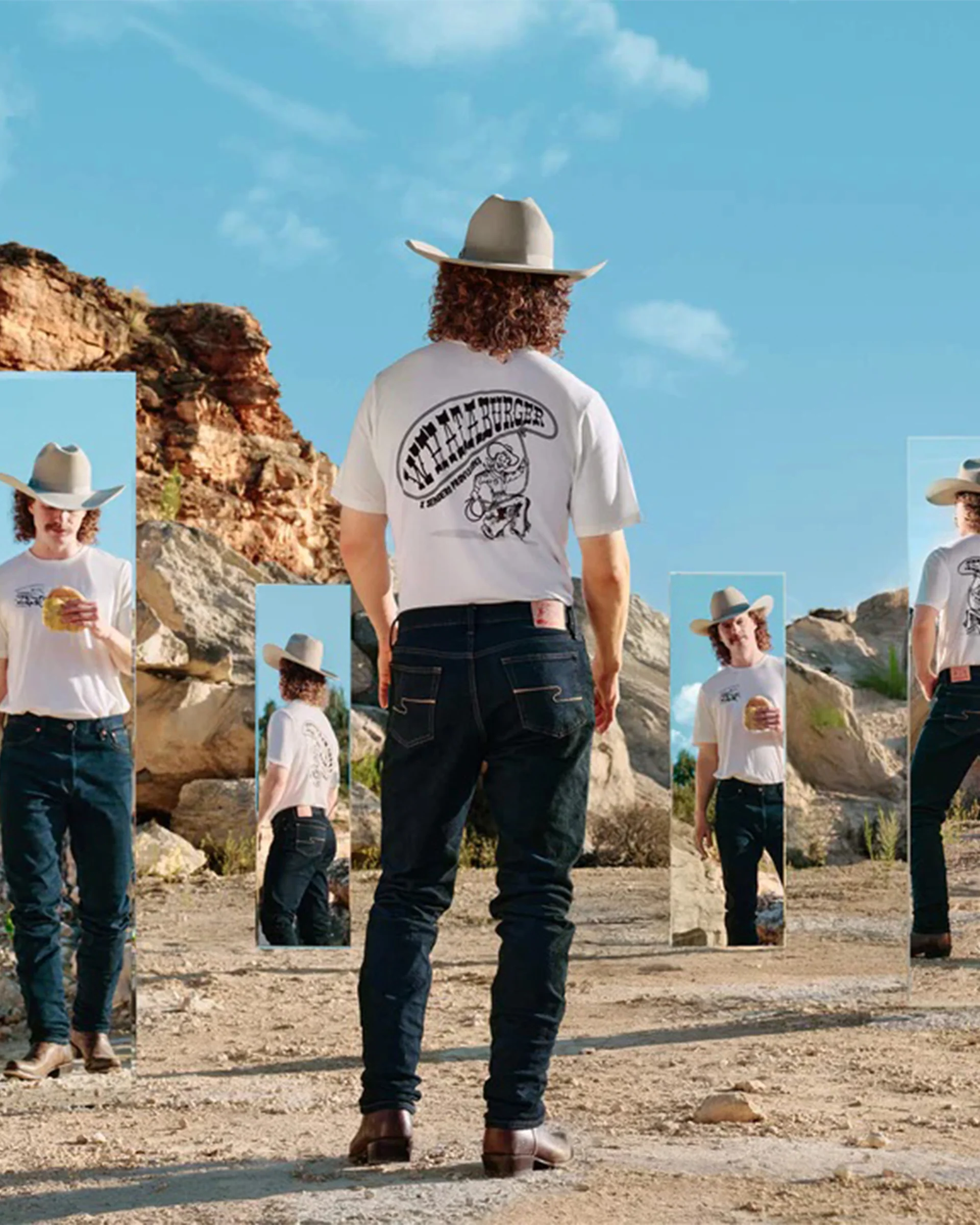 Whataburger x Sendero WhataRopin' S/S T-Shirt - Vintage White - Image 3