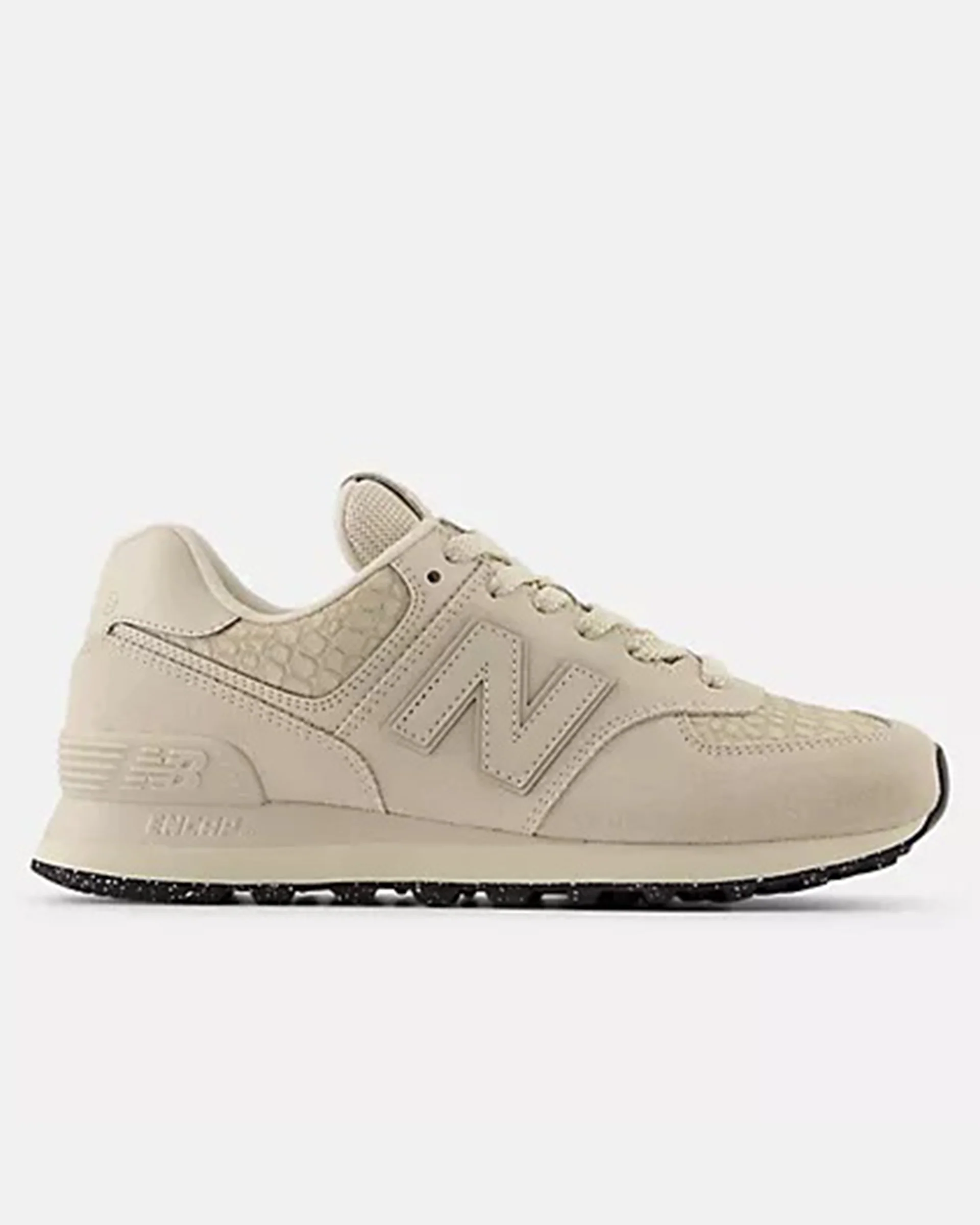 Women's 574 Shoe - White with Bone