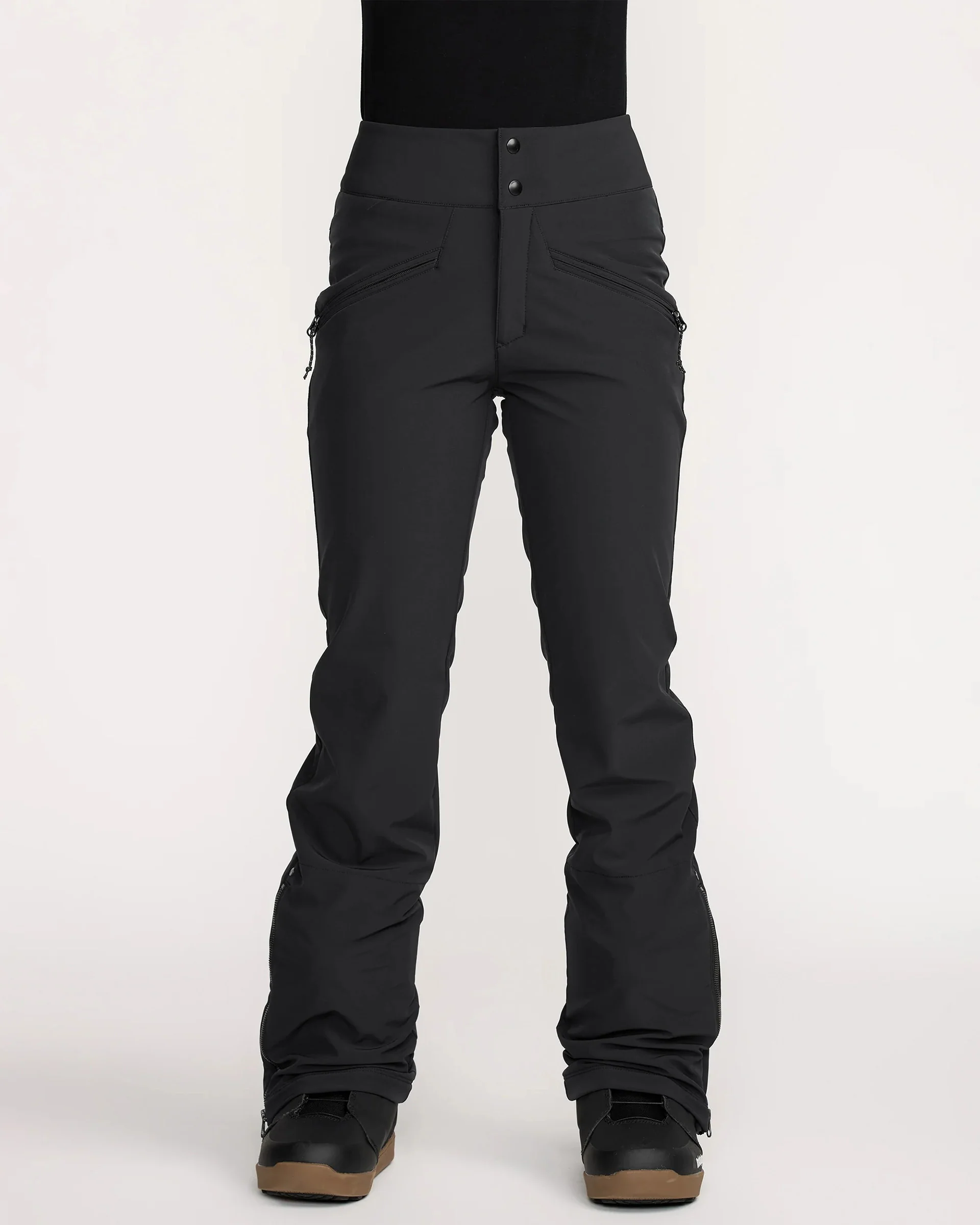 Women's Battle Stretch High Rise Snow Pants - Black