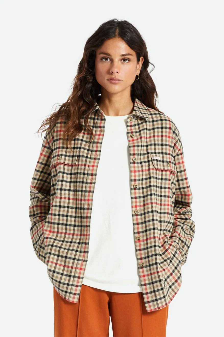 Women's Bowery Boyfriend Flannel - Vanilla - Image 2