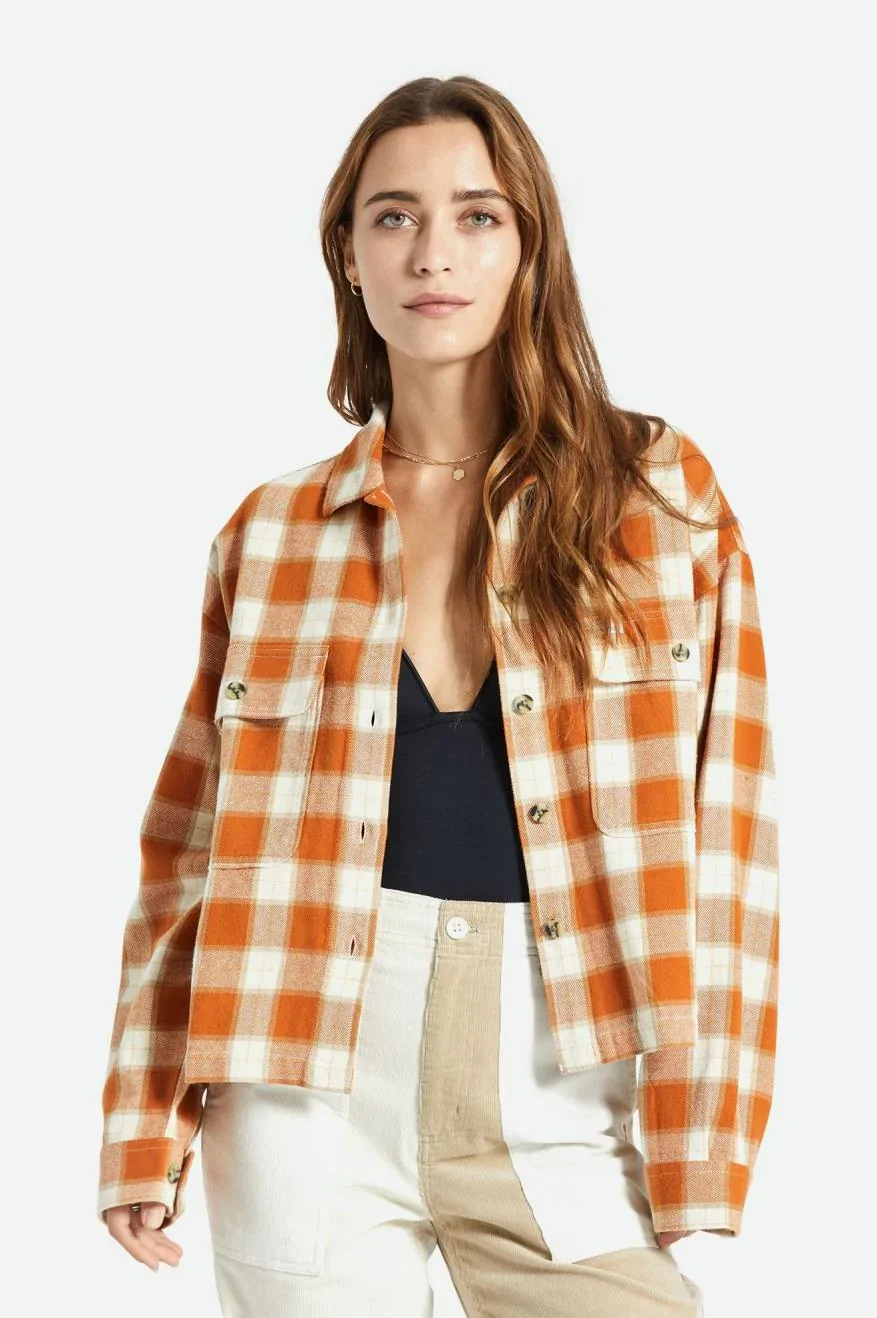 Women's Bowery Flannel - Caramel/Dove