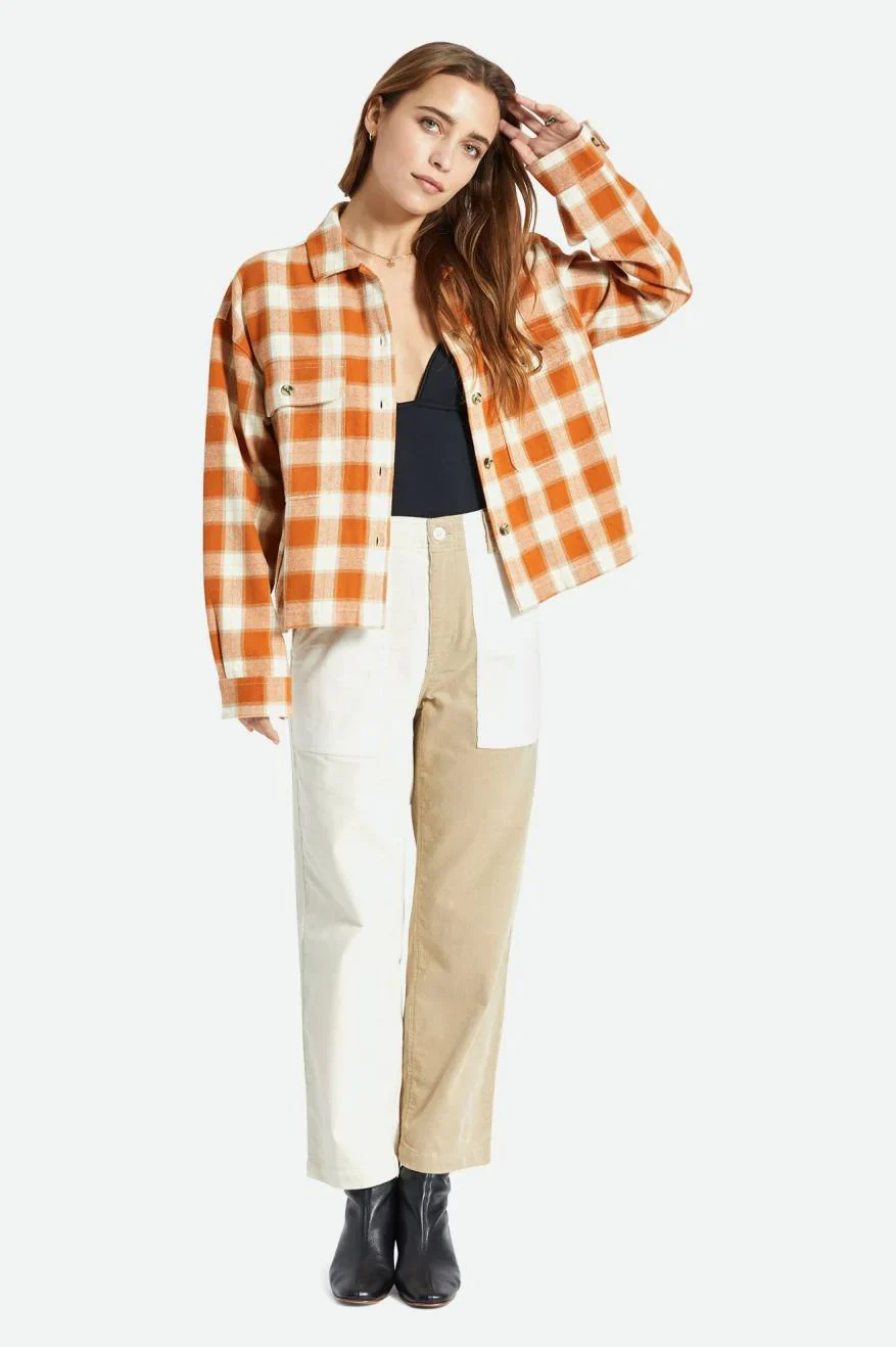 Women's Bowery Flannel - Caramel/Dove - Image 2