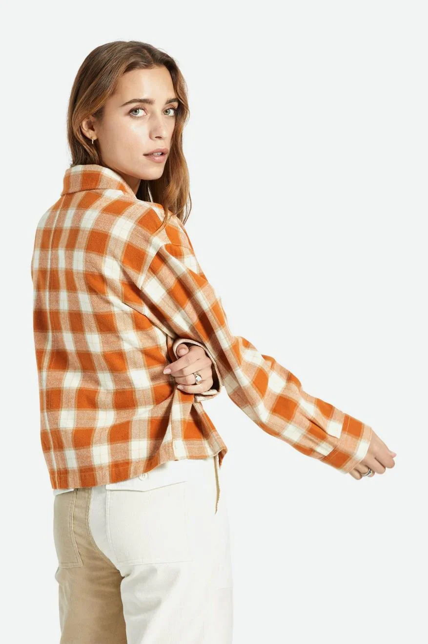 Women's Bowery Flannel - Caramel/Dove - Image 3