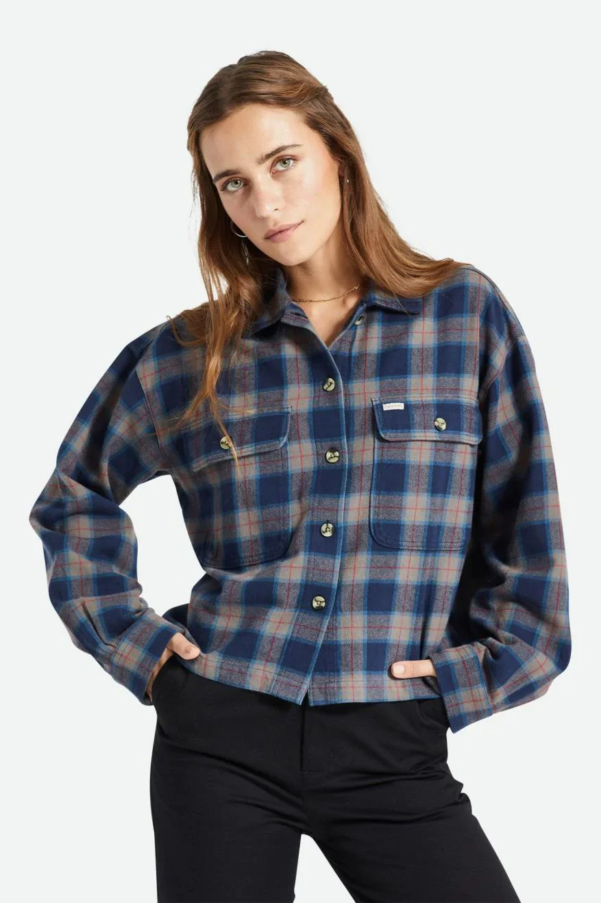 Women's Bowery Flannel - Navy/Charcoal