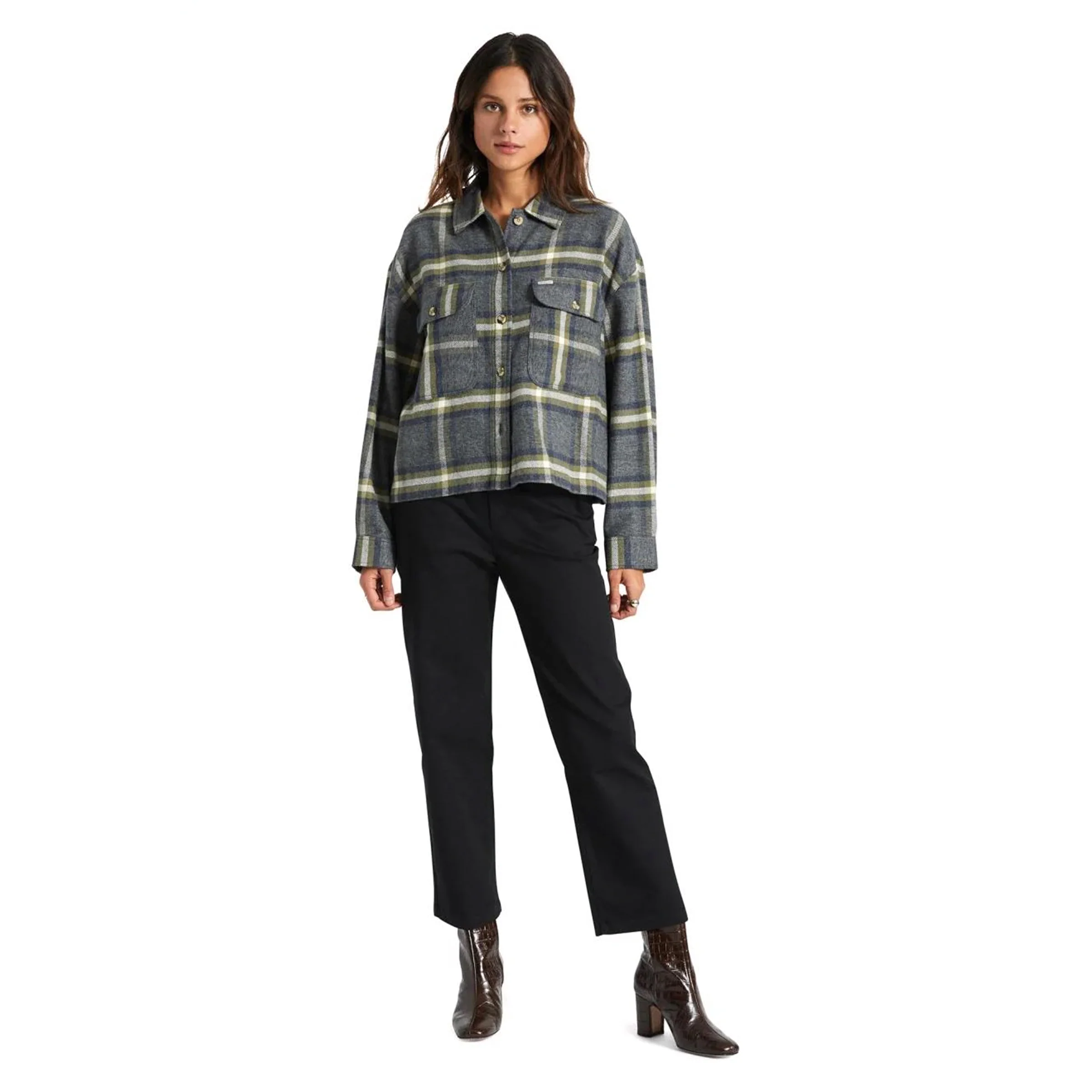 Women's Bowery Flannel - Washed Navy