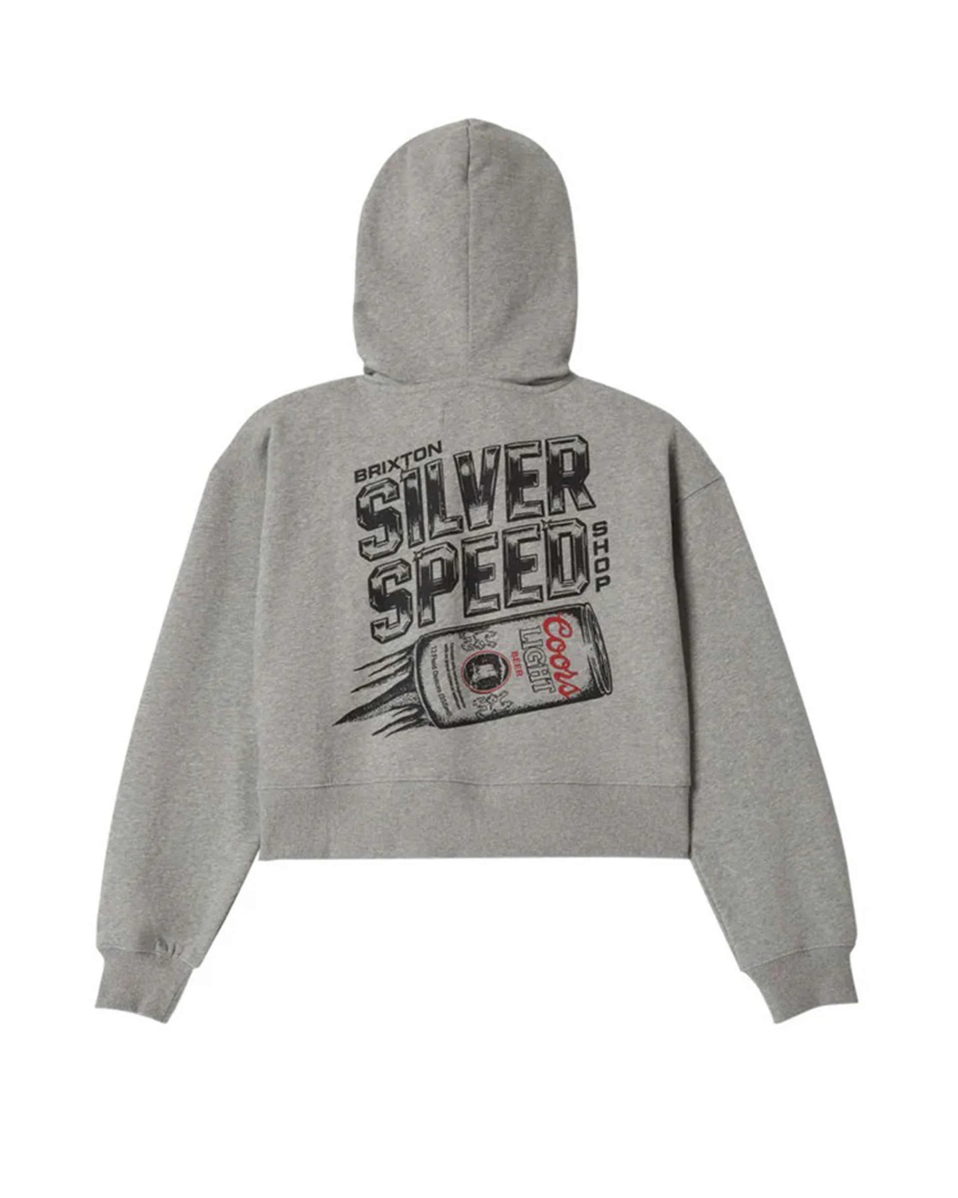 Women's Coors Light Silver Speed Zip-Up Hoodie - Heather Grey - Image 2