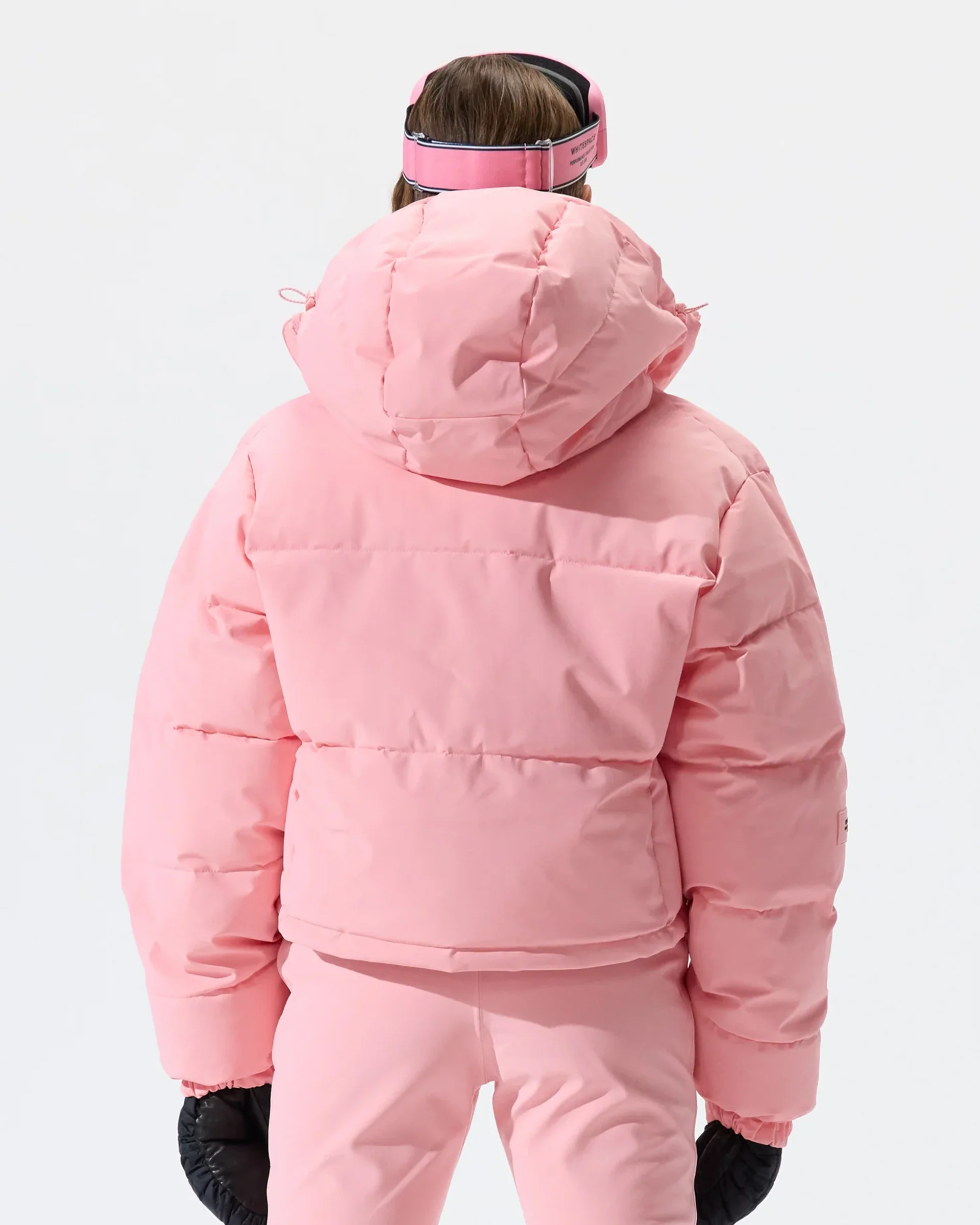 Women's Cropped Puffer Jacket - Pink Icing - Image 4