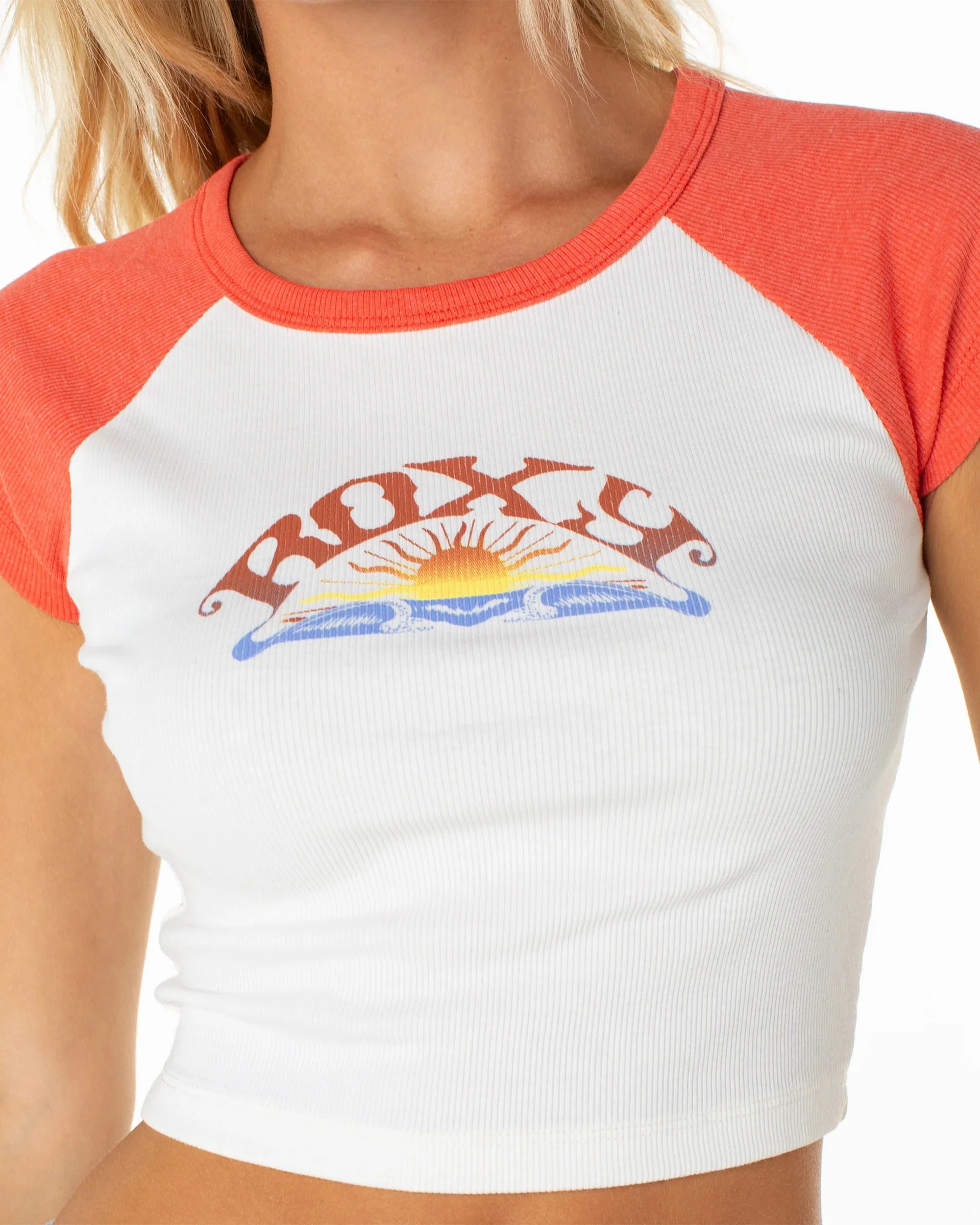 Women's Garrett Wave S/S T-Shirt - Hot Coral Garrett Wave - Image 4