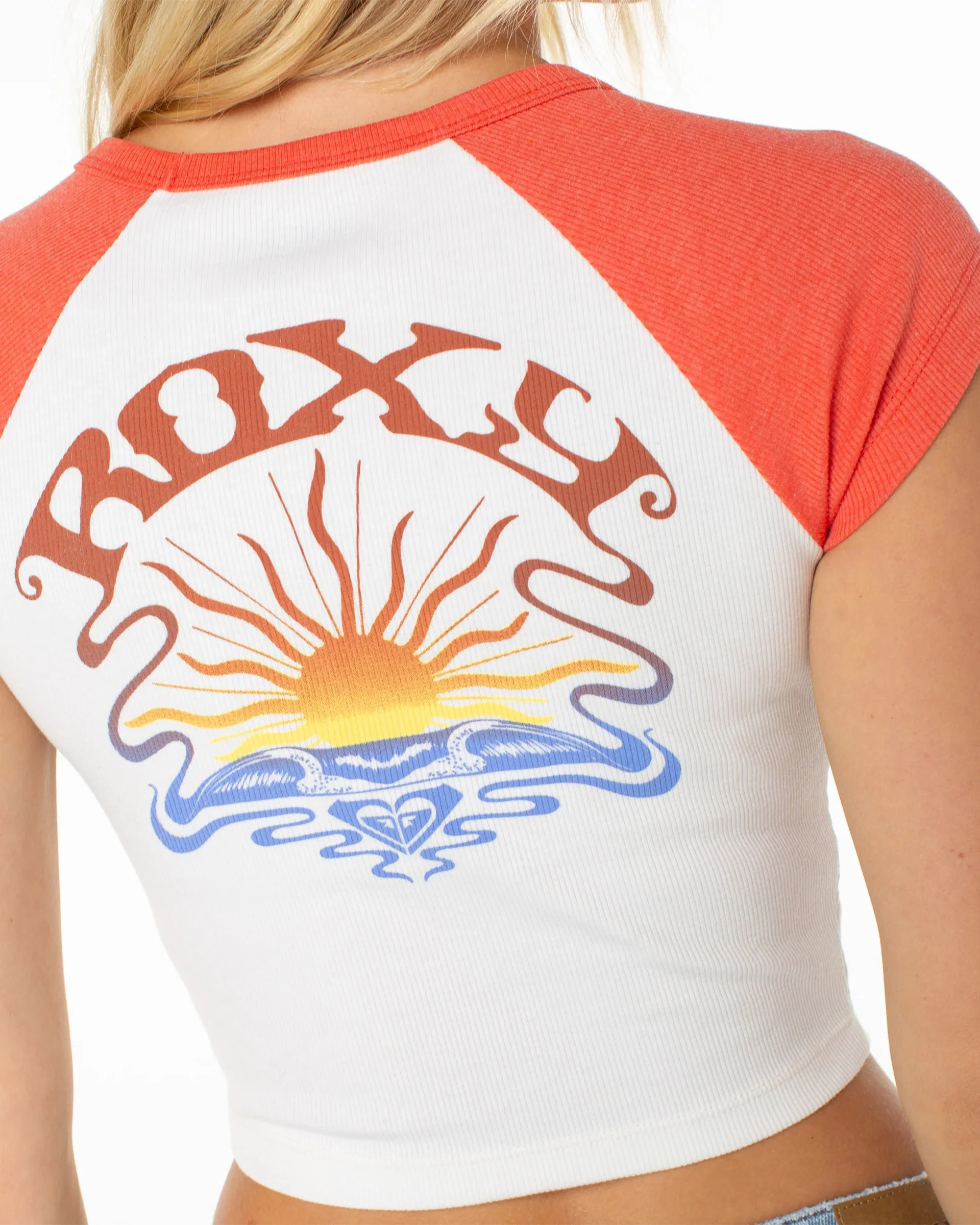 Women's Garrett Wave S/S T-Shirt - Hot Coral Garrett Wave - Image 5