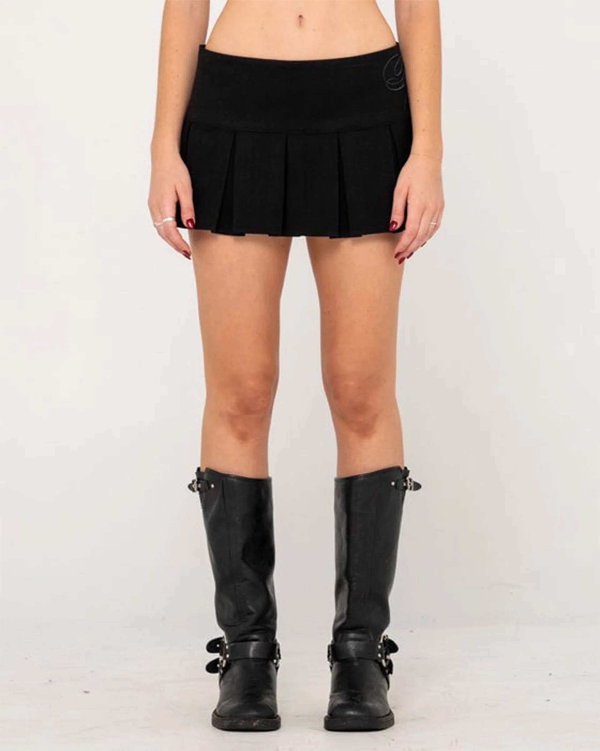 Women's Gemnani Low Rise Pleated Skirt - Black - Image 2